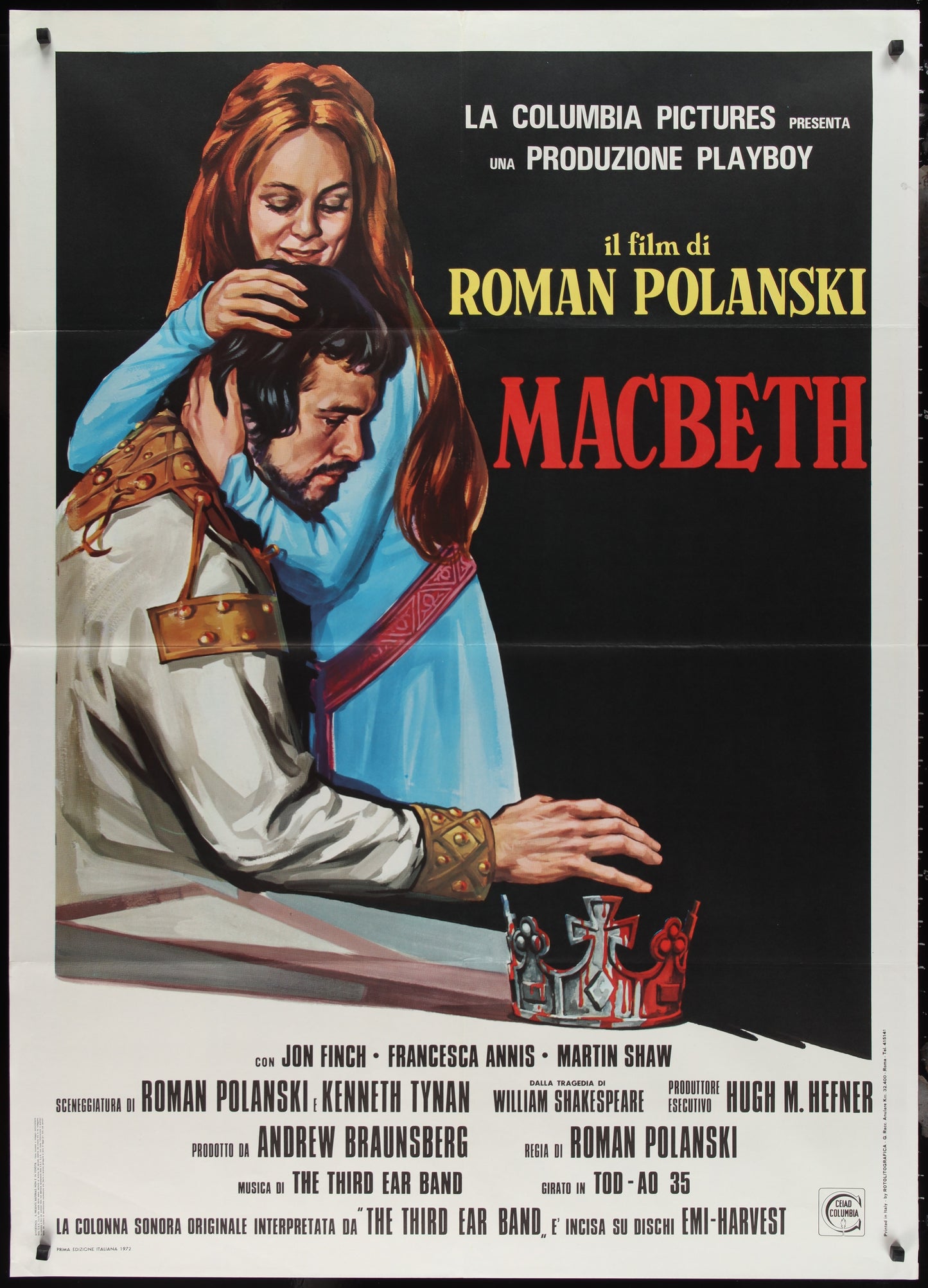 Macbeth (1971) Original Italian One Panel Movie Poster