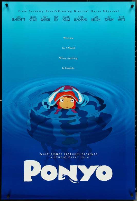 Ponyo (2009) Original US One Sheet Movie Poster