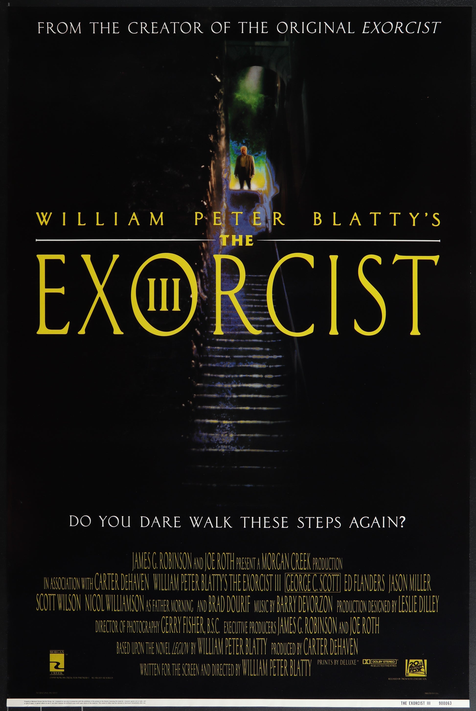 The Exorcist III (1990) Original US One Sheet Movie Poster