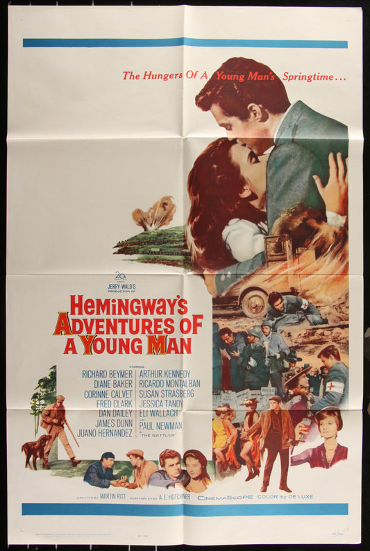 Hemingway's Adventures Of A Young Man (1962) Original US One Sheet Movie Poster