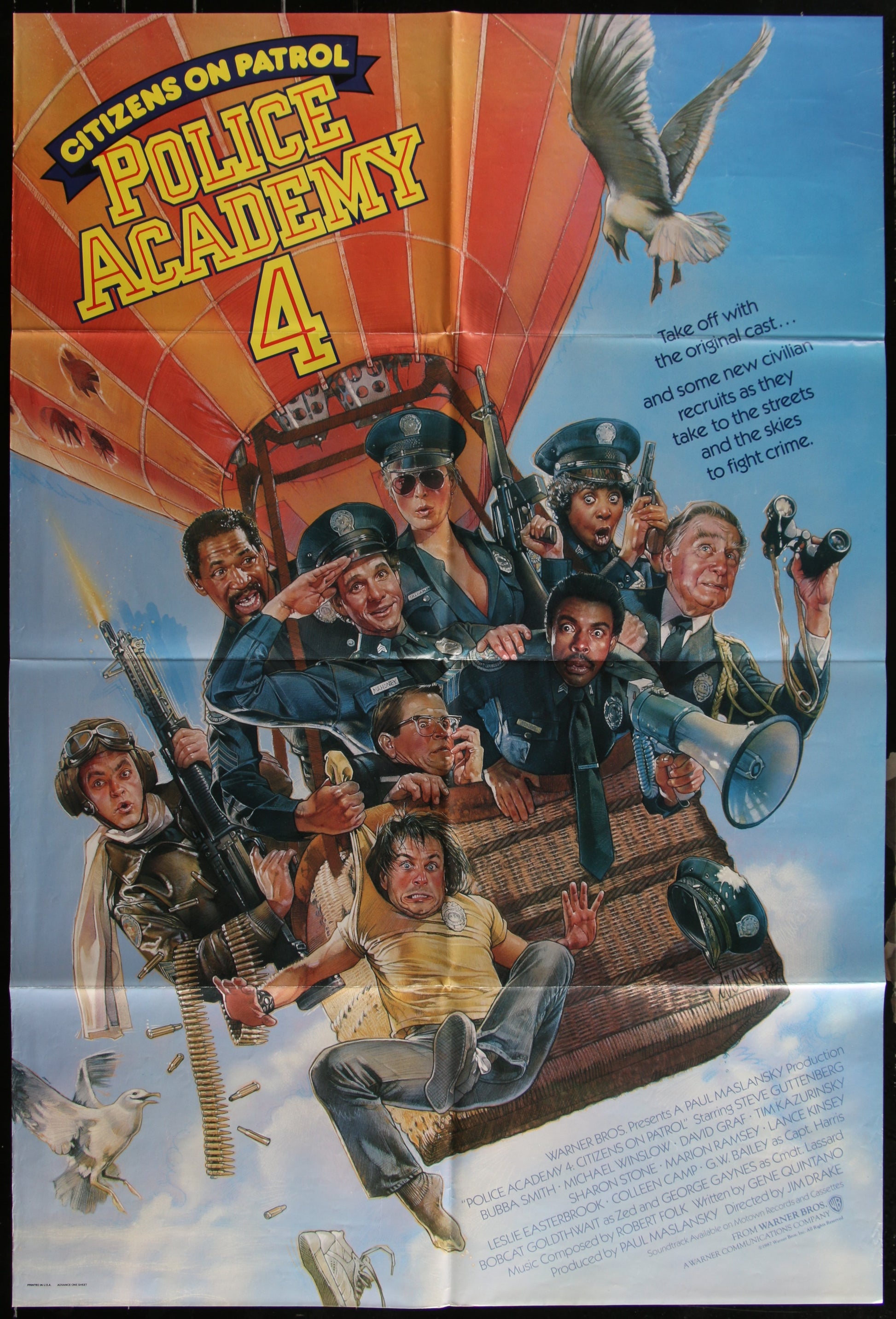 Police Academy 4: Citizens On Patrol (1987) Original US One Sheet Movie Poster