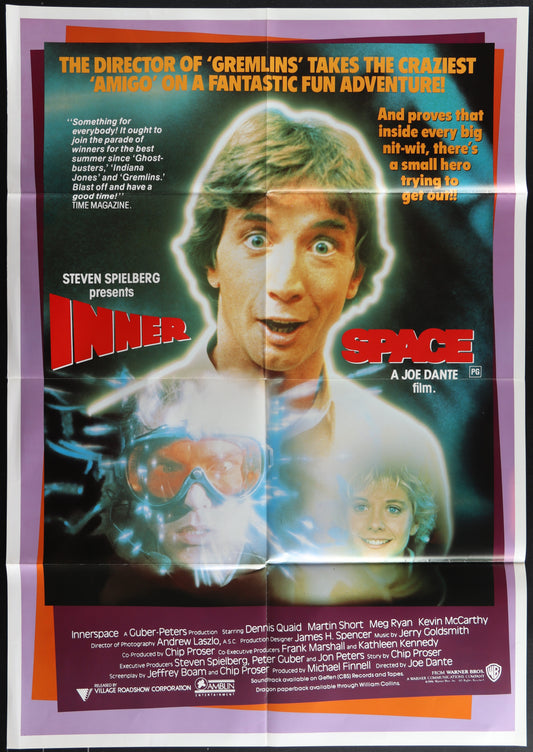 Innerspace (1987) Original Australian One Sheet Movie Poster