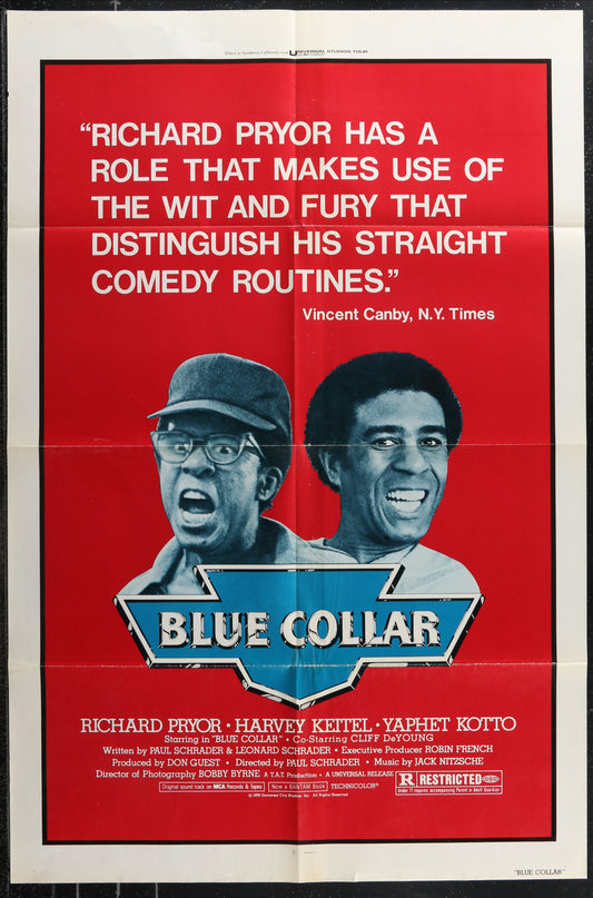 Blue Collar (1978) Original US One Sheet Movie Poster