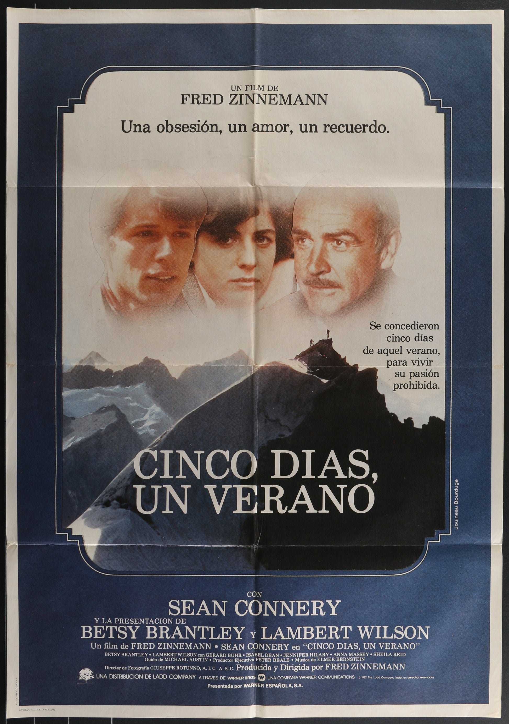 Five Days, One Summer (1982) Original Spanish Movie Poster