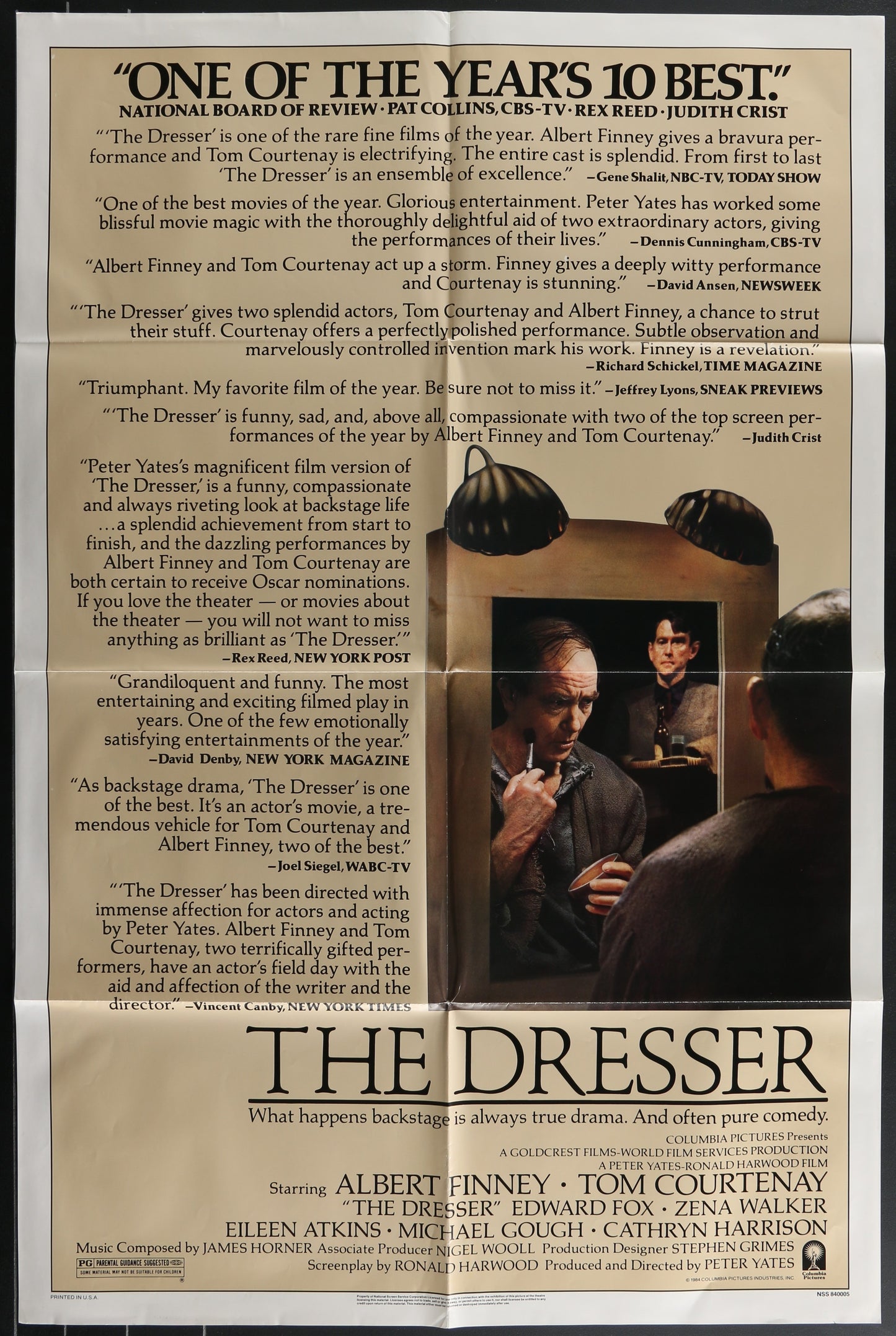 The Dresser (1984) Original US One Sheet Movie Poster