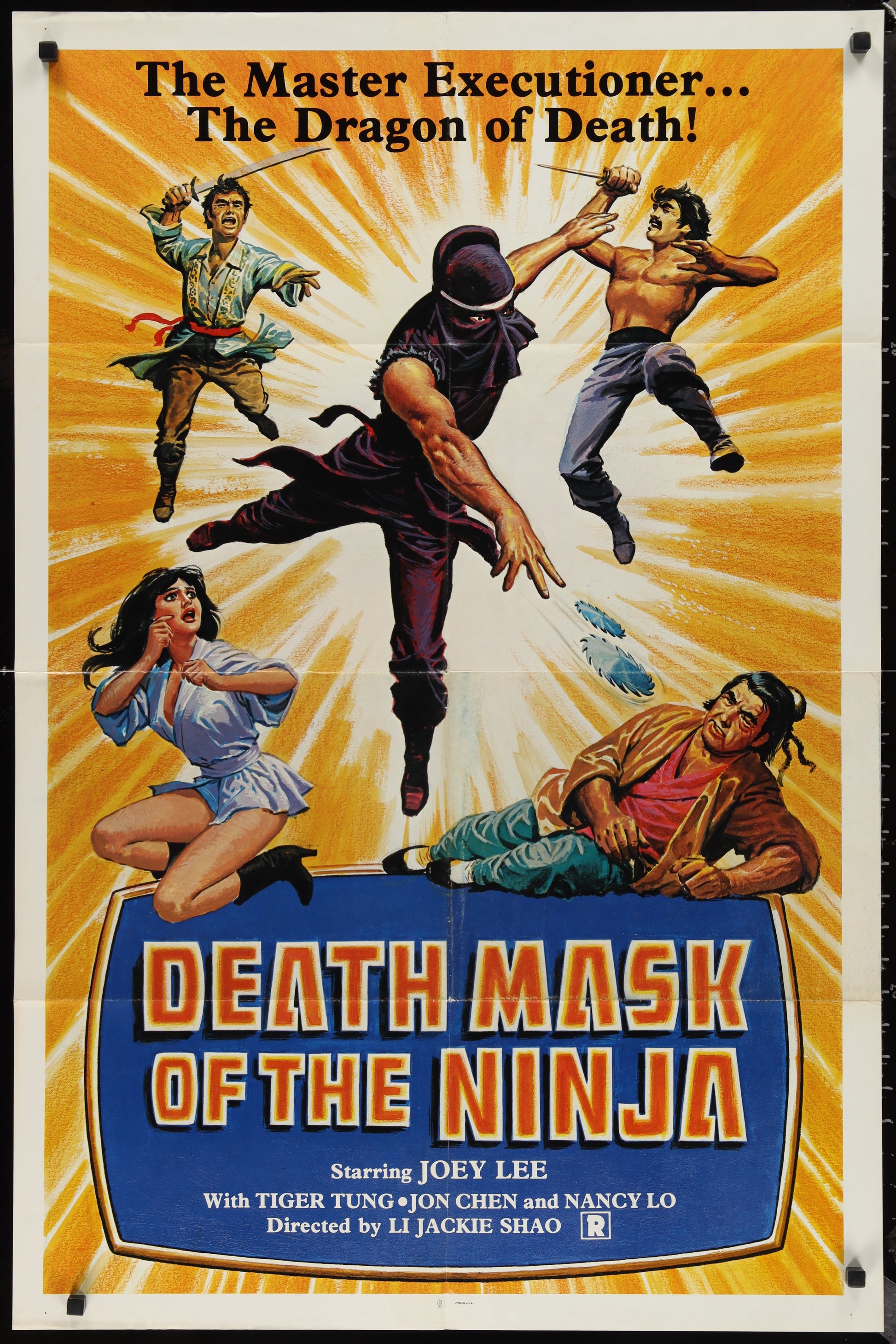 Death Mask Of The Ninja (1987) Original US One Sheet Movie Poster