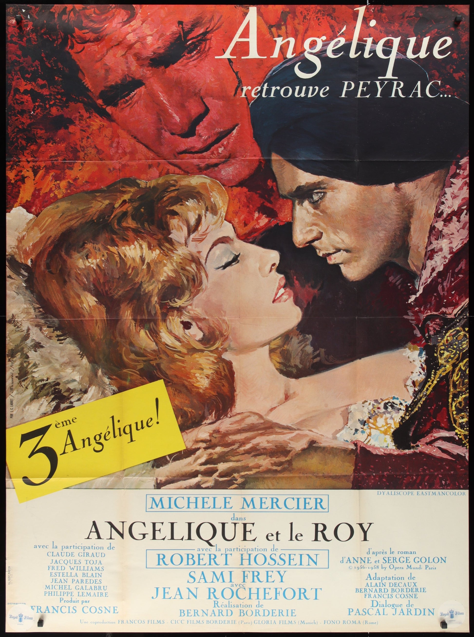 Angelique Et Le Roy (1966) Original French Grande Movie Poster