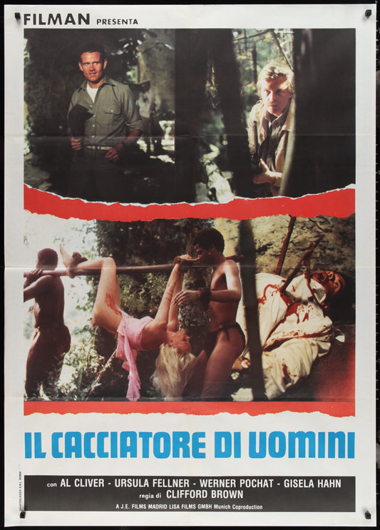 Devil Hunter (1980) Original Italian One Panel Movie Poster