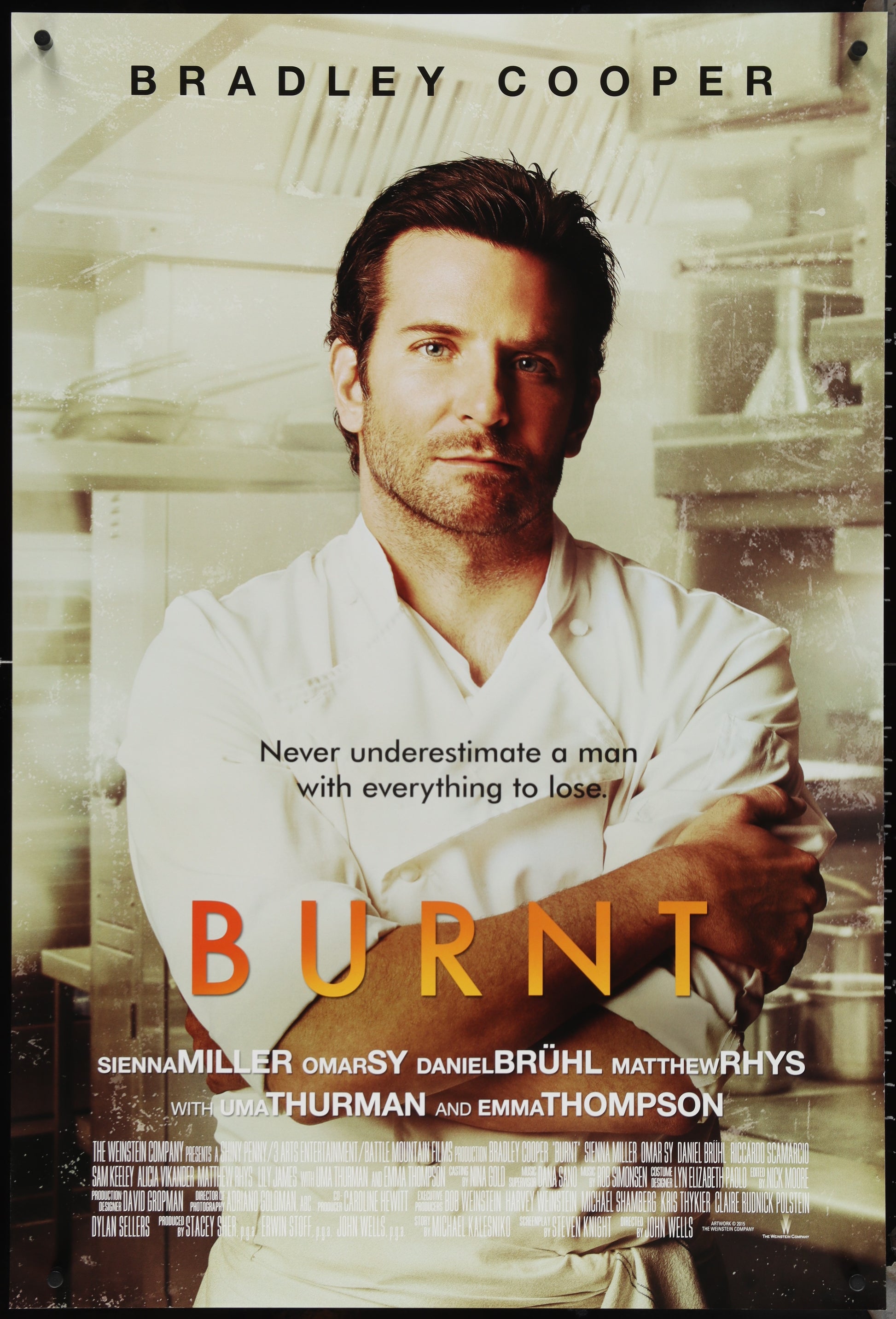 Burnt (2015) Original US One Sheet Movie Poster