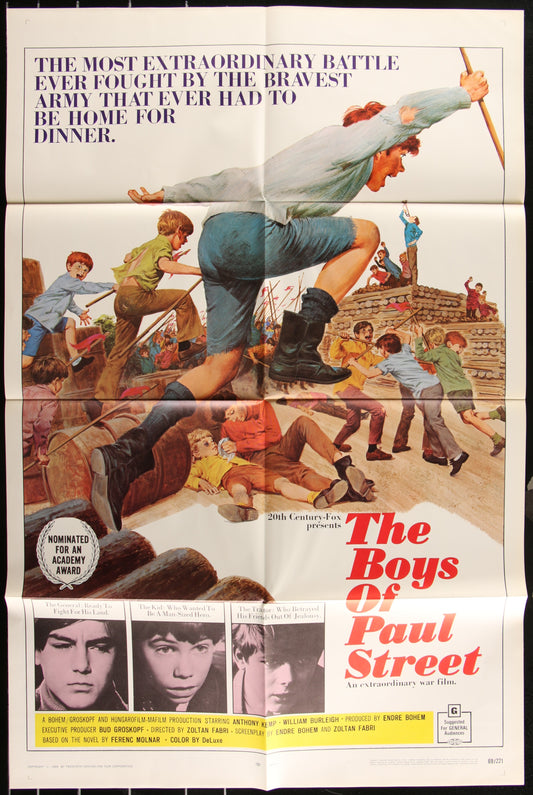 The Boys Of Paul Street (1969) Original US One Sheet Movie Poster