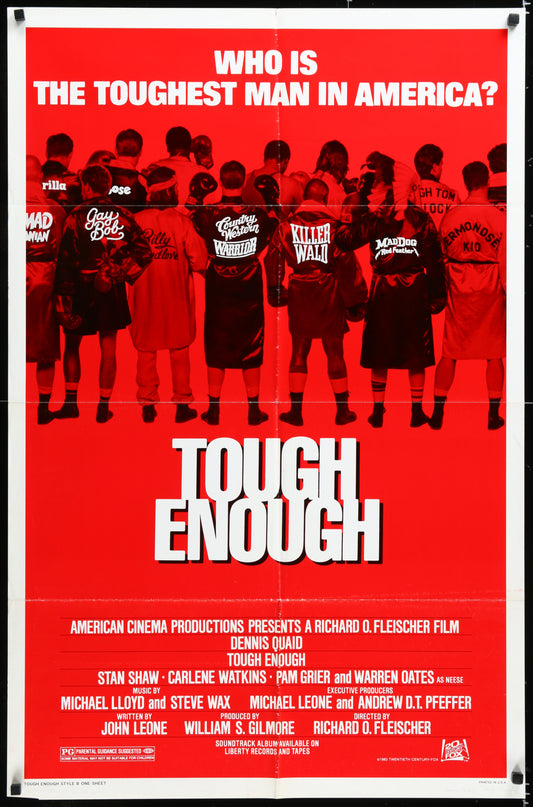 Tough Enough (1983) Original US One Sheet Movie Poster