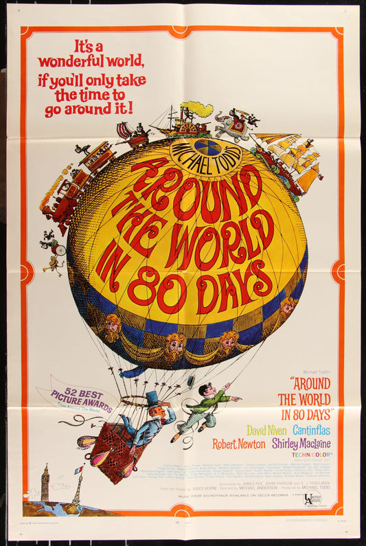 Around The World In 80 Days (1968 RR) Original US One Sheet Movie Poster