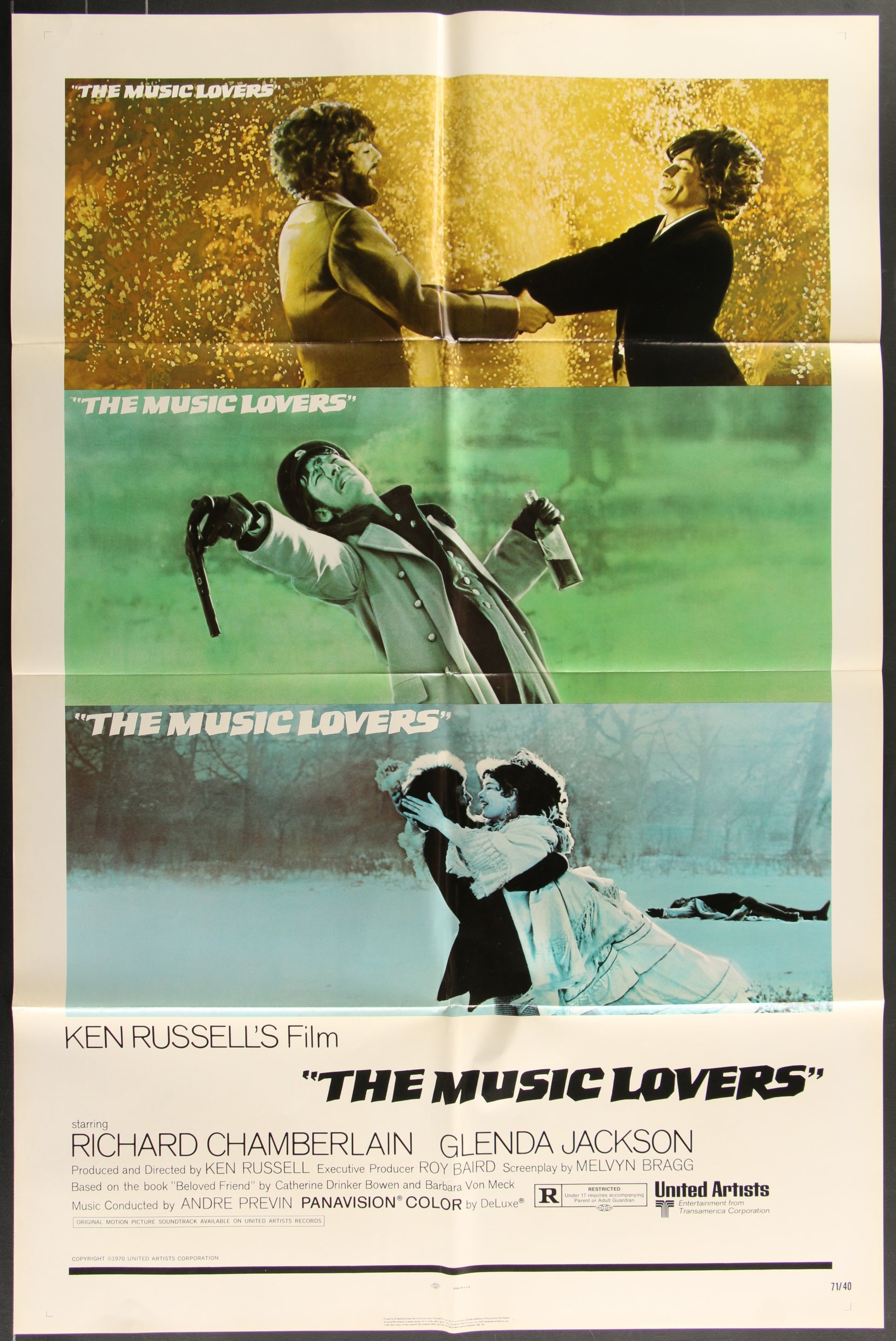 The Music Lovers (1970) Original US One Sheet Movie Poster