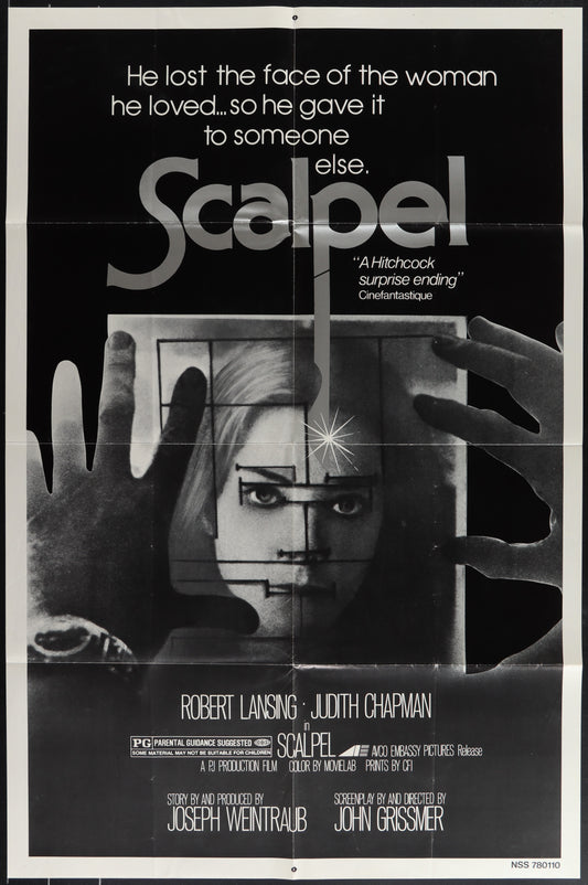 Scalpel (1978) Original US One Sheet Movie Poster