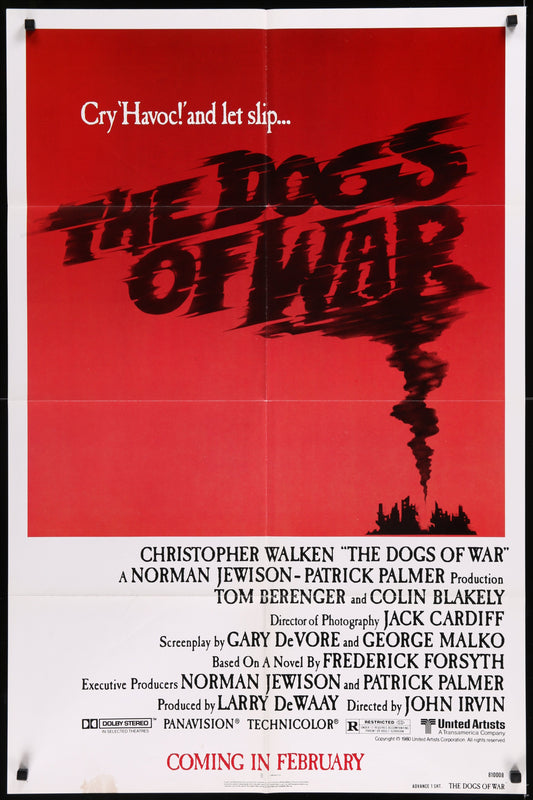 The Dogs Of War (1980) Original US One Sheet Movie Poster