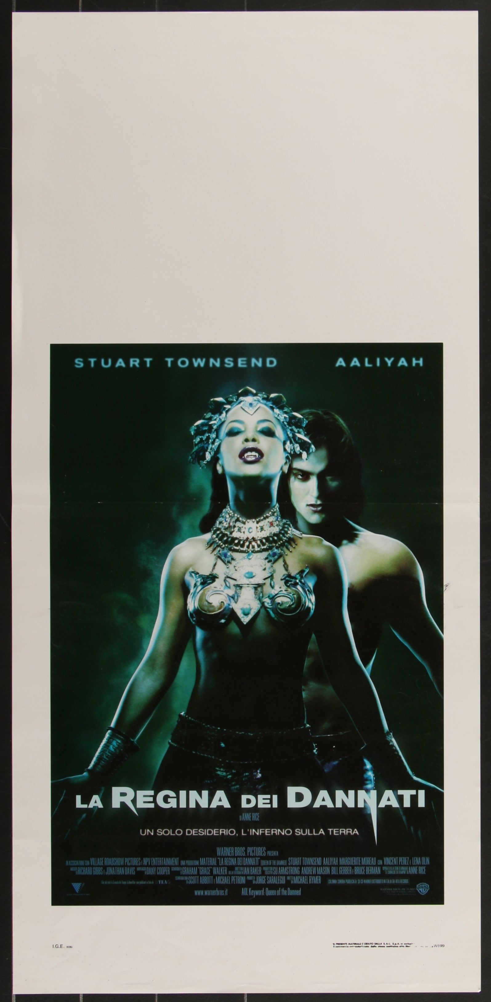 Queen Of The Damned (2002) Original Italian Locandina Movie Poster