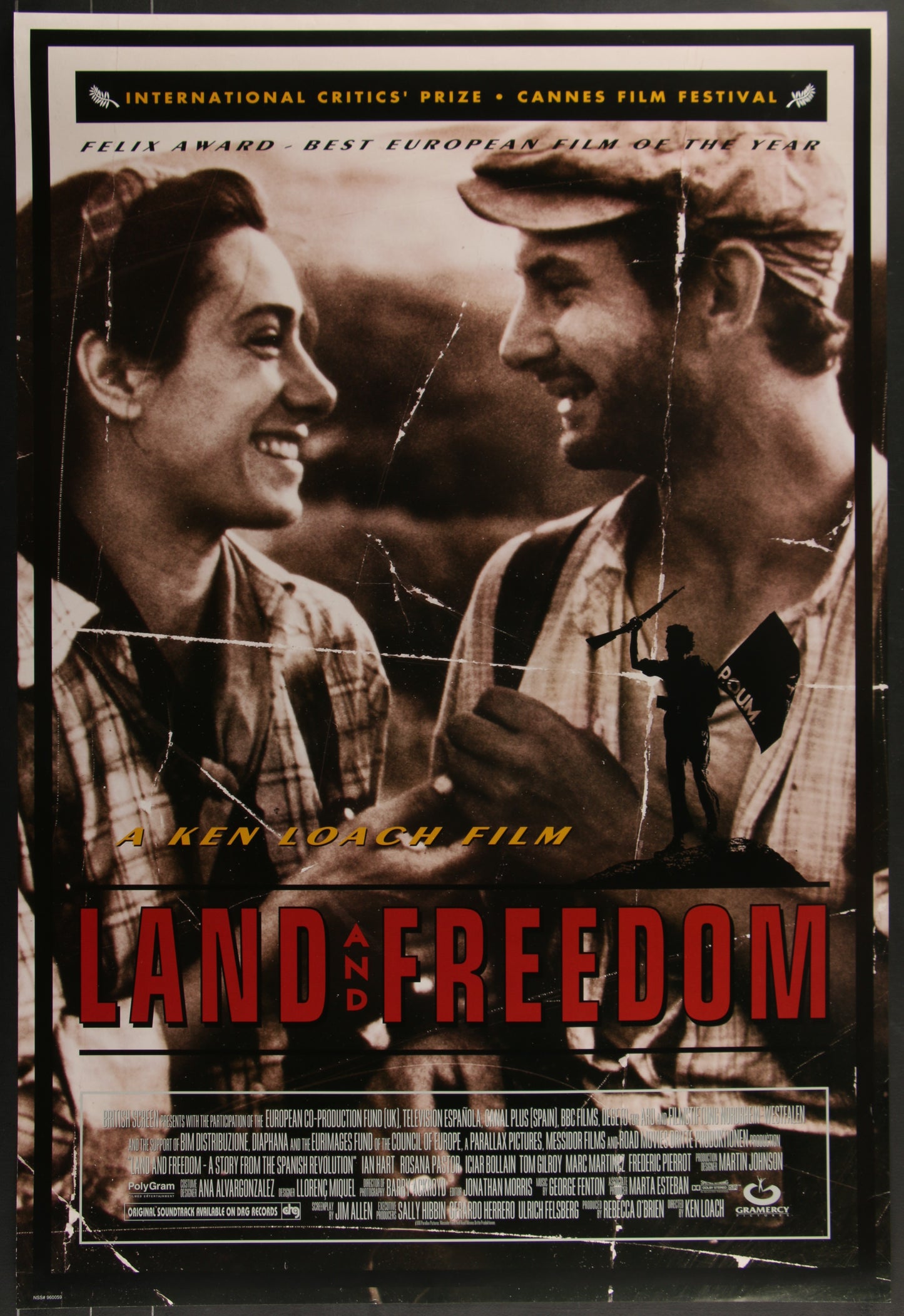 Land And Freedom (1996) Original US One Sheet Movie Poster