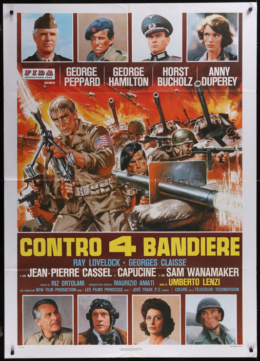 From Hell To Victory (1979) Original Italian One Panel Movie Poster