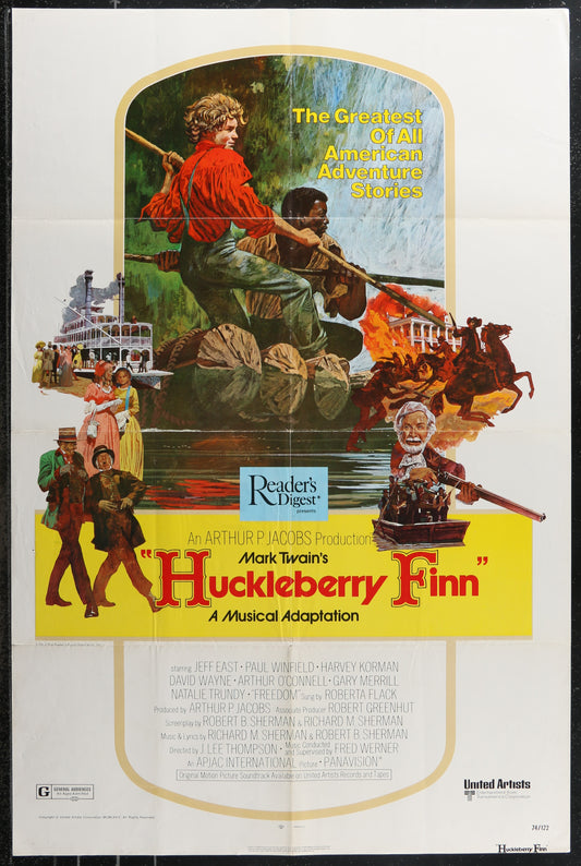 Huckleberry Finn (1974) Original US One Sheet Movie Poster