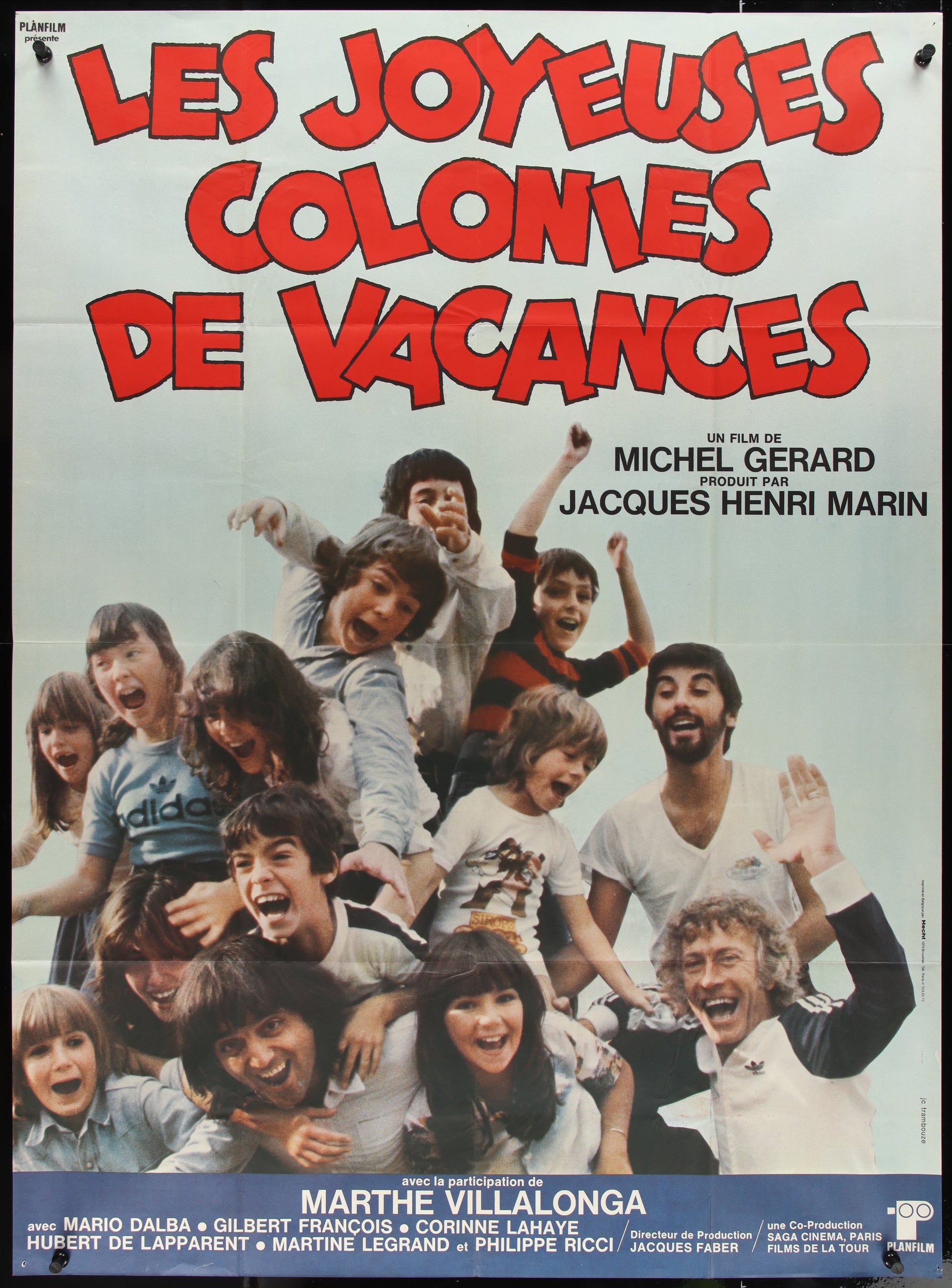 Les Joyeuses Colonies De Vacances (1979) Original French Grande Movie Poster