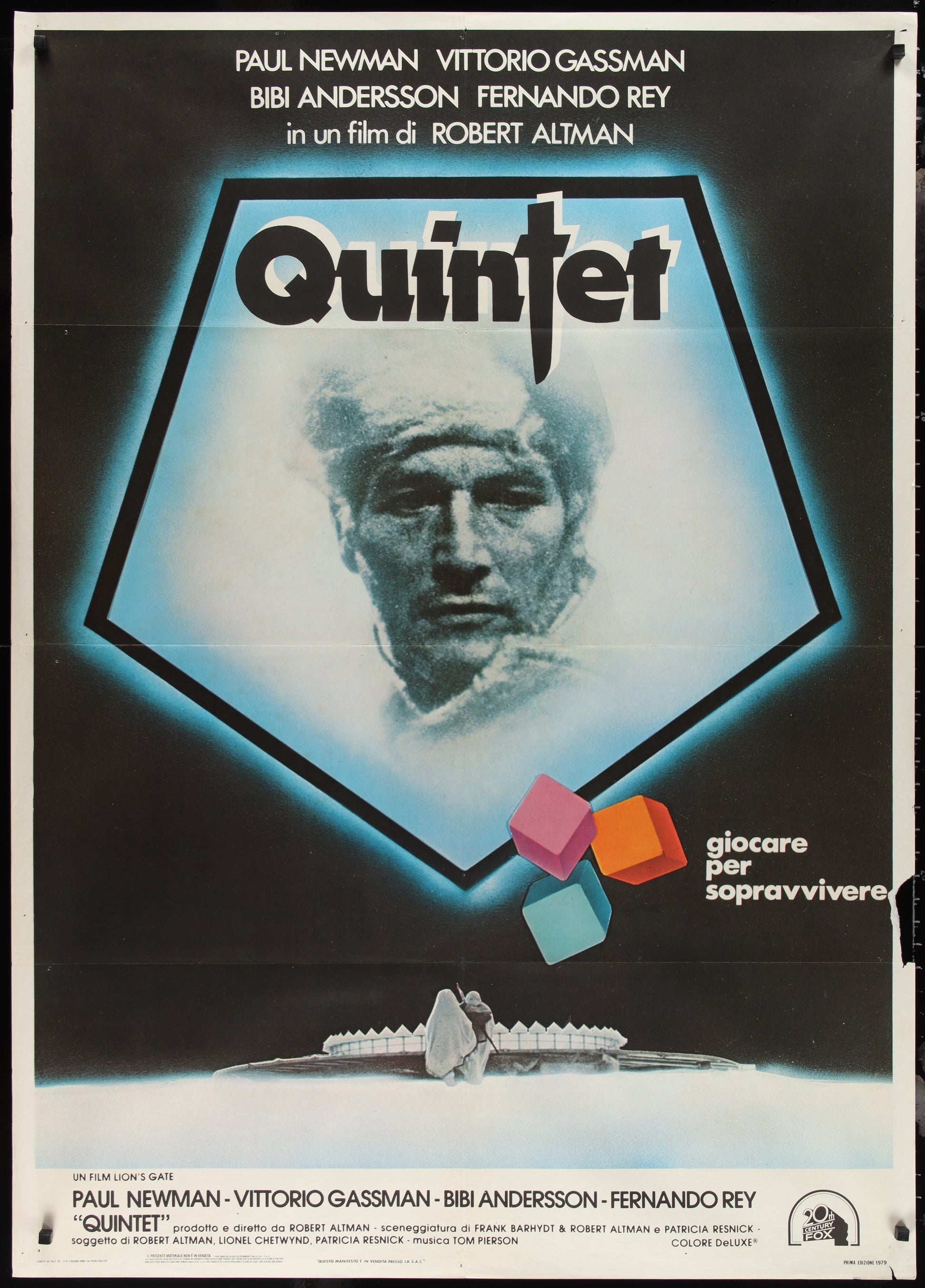 Quintet (1979) Original Italian One Panel Movie Poster