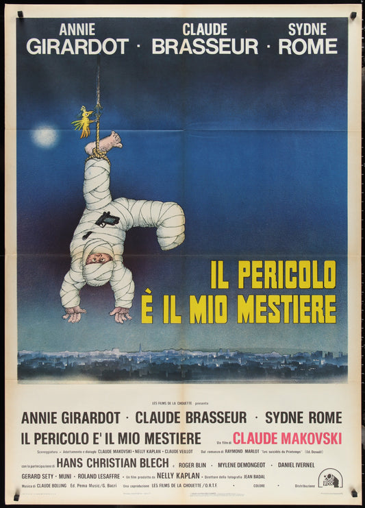 One Must Live Dangerously (1975) Original Italian One Panel Movie Poster