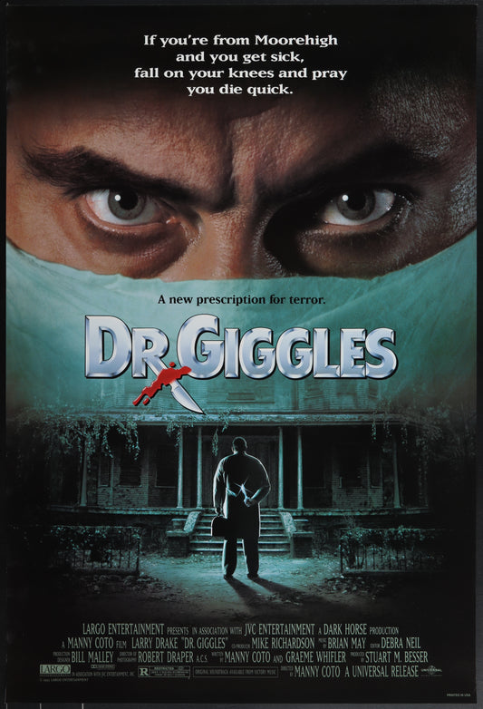 Dr. Giggles (1992) Original US One Sheet Movie Poster