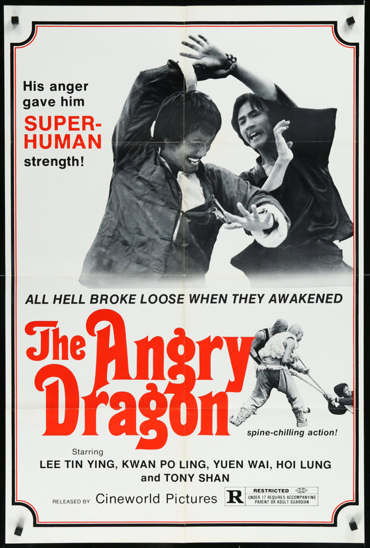 The Angry Dragon (1973) Original US One Sheet Movie Poster