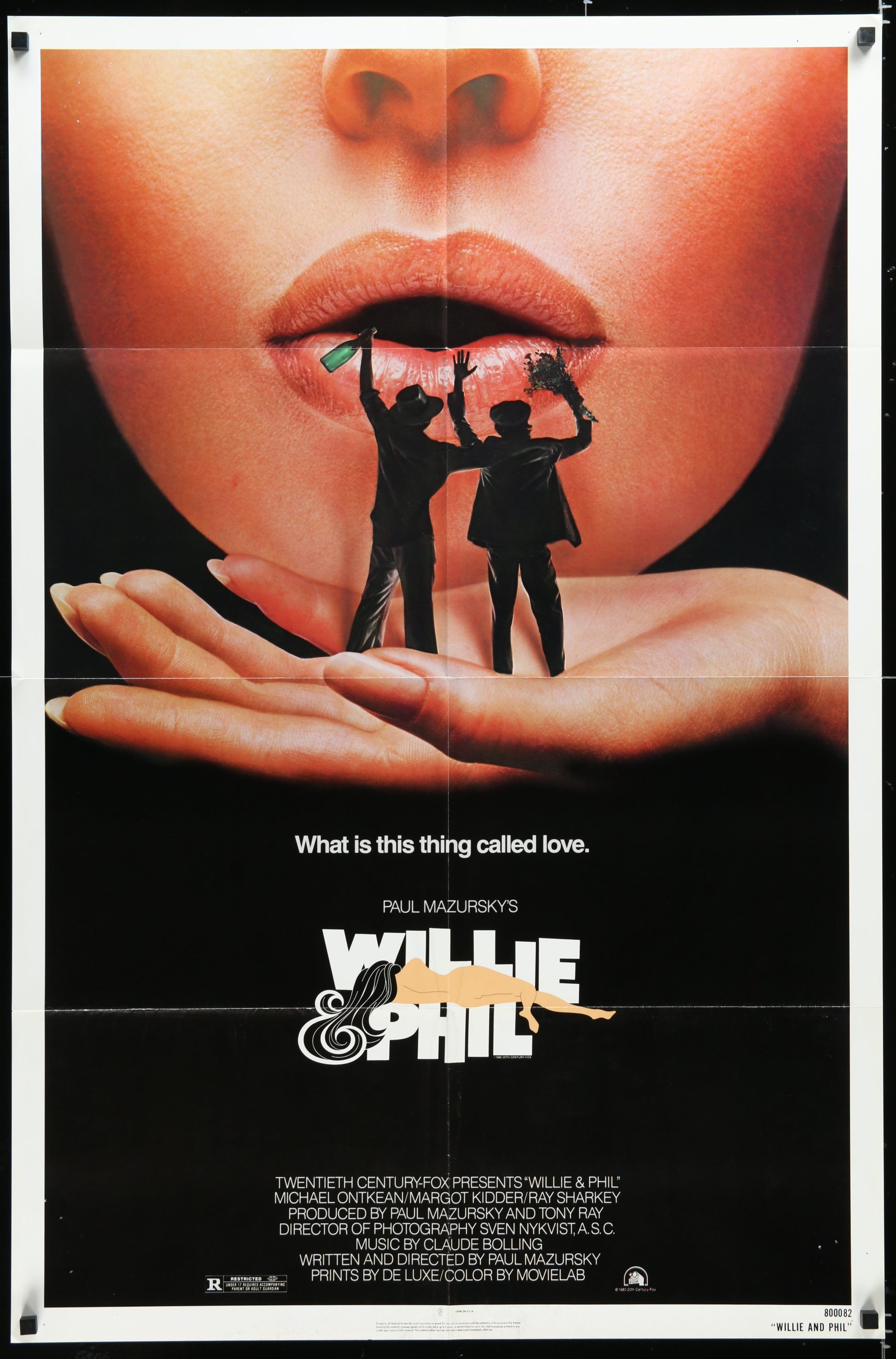 Willie & Phil (1980) Original US One Sheet Movie Poster