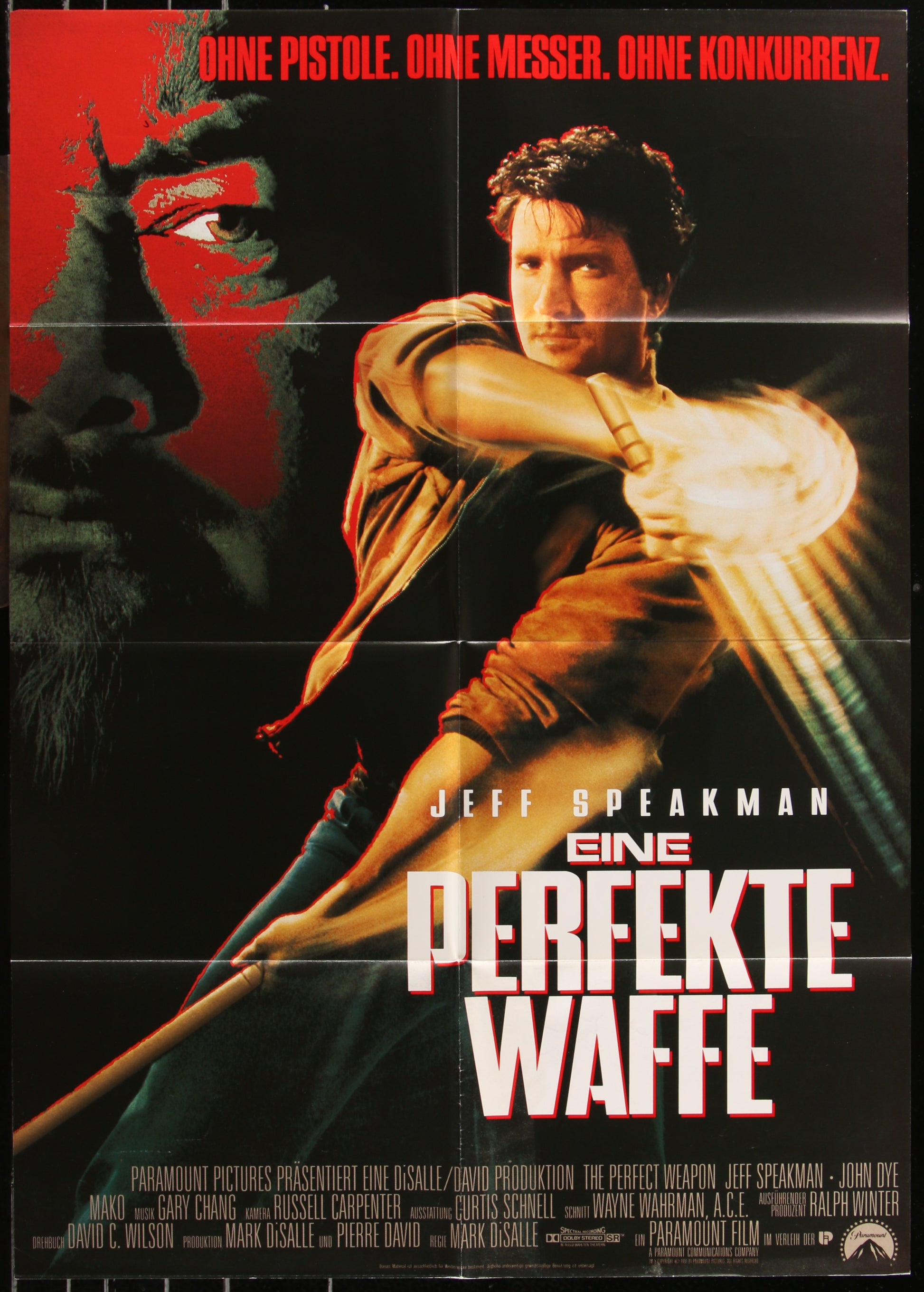 The Perfect Weapon (1991) Original German A1 Movie Poster