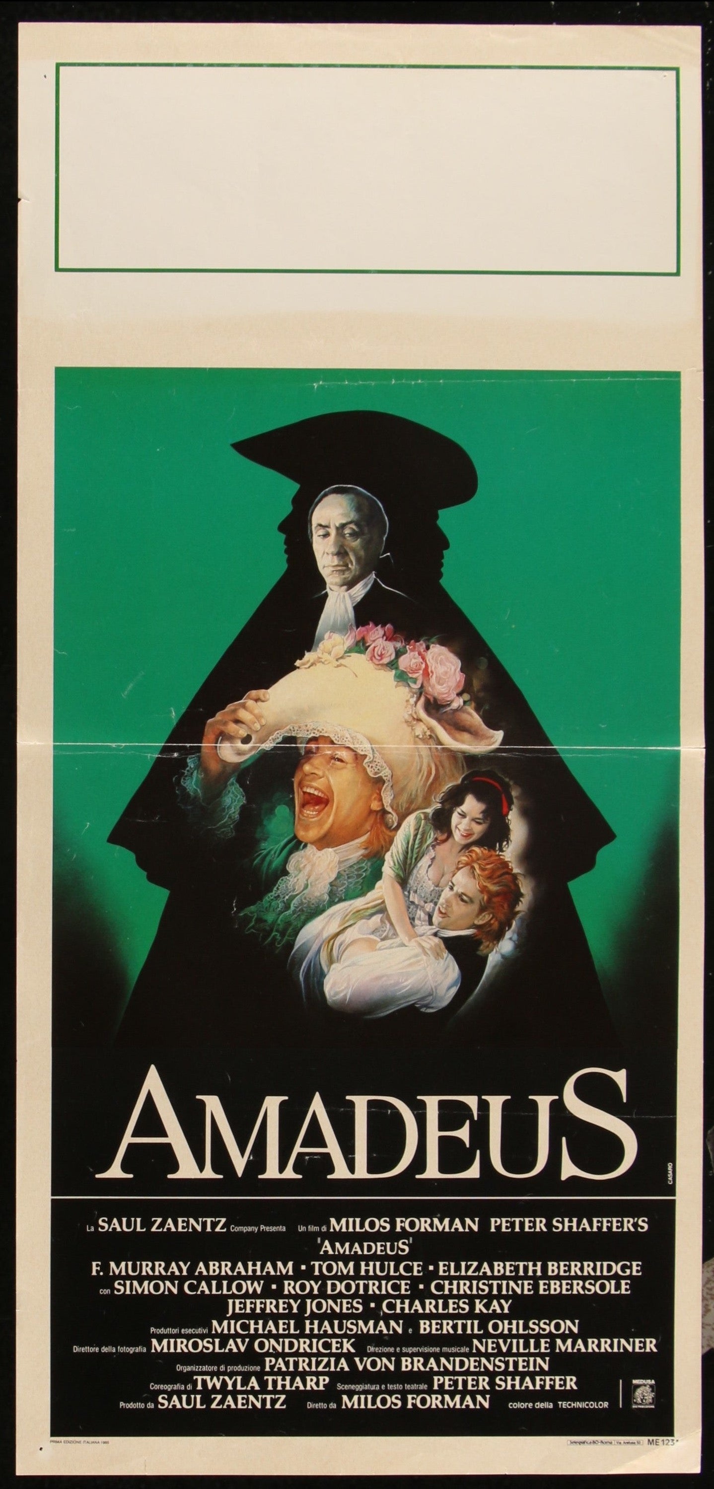 Amadeus (1984) Original Italian Locandina Movie Poster