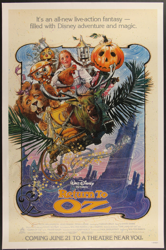 Return To Oz (1985) Original US One Sheet Movie Poster