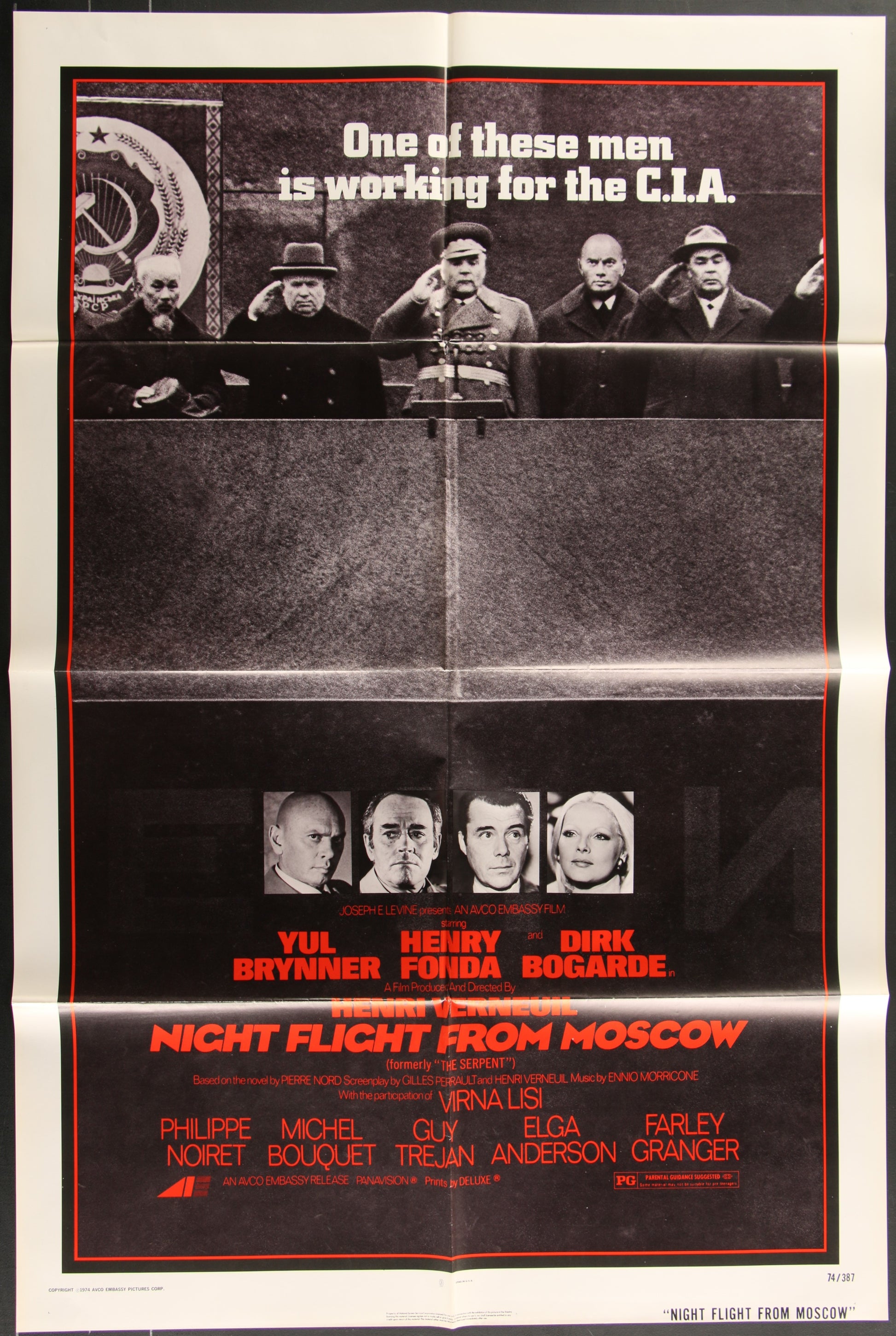 Night Flight From Moscow (1974 RR) Original US One Sheet Movie Poster