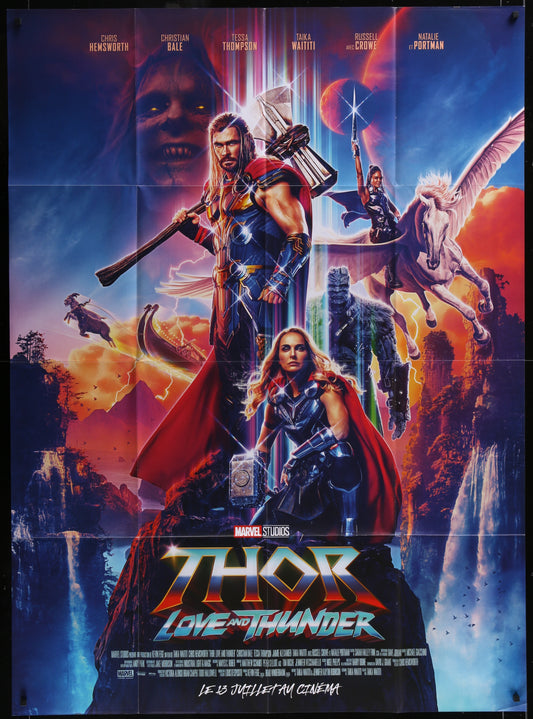 Thor: Love And Thunder (2022) Original French One Panel Movie Poster