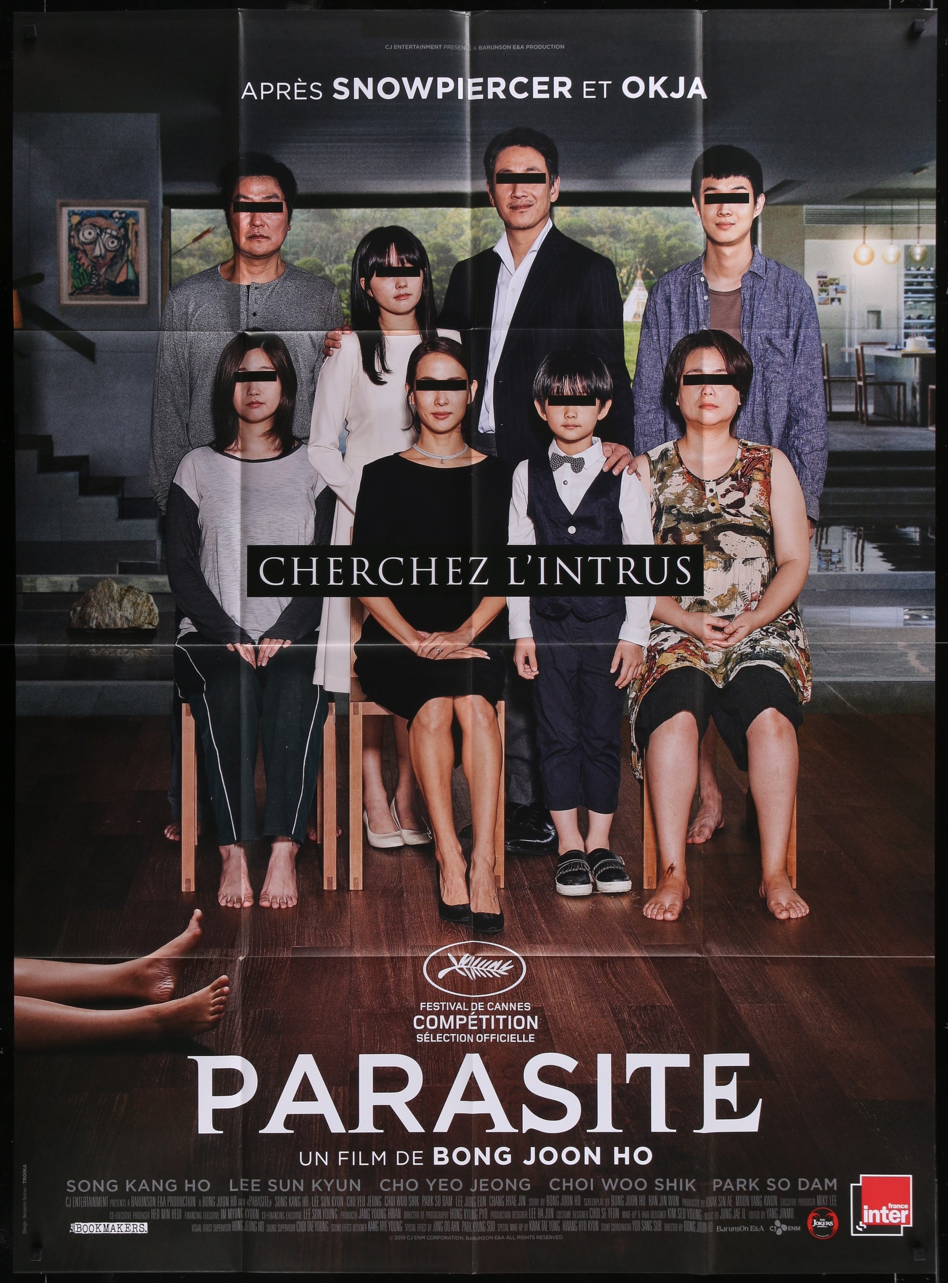 Parasite (2019) Original French One Panel Movie Poster