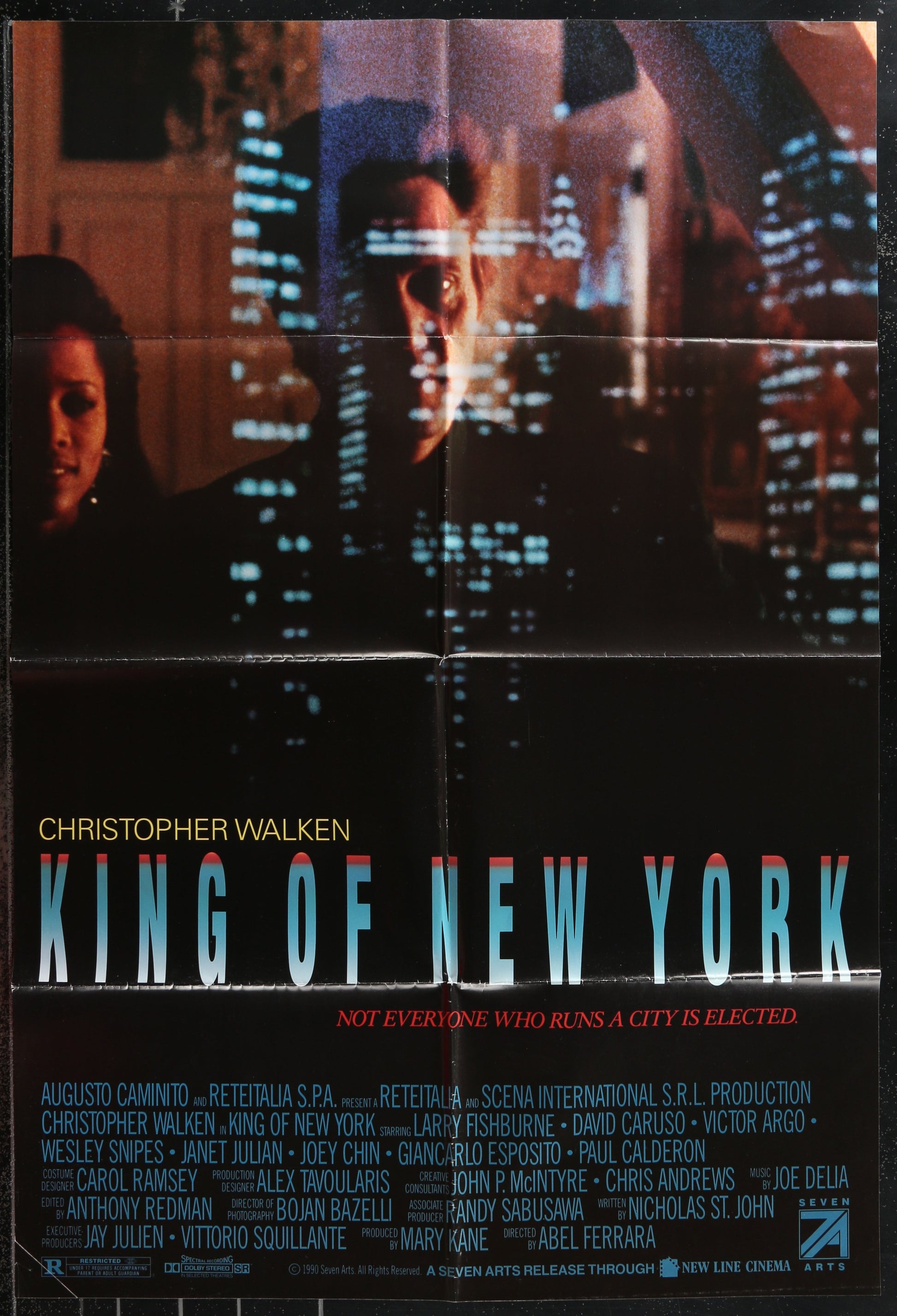 King Of New York (1990) Original US One Sheet Movie Poster