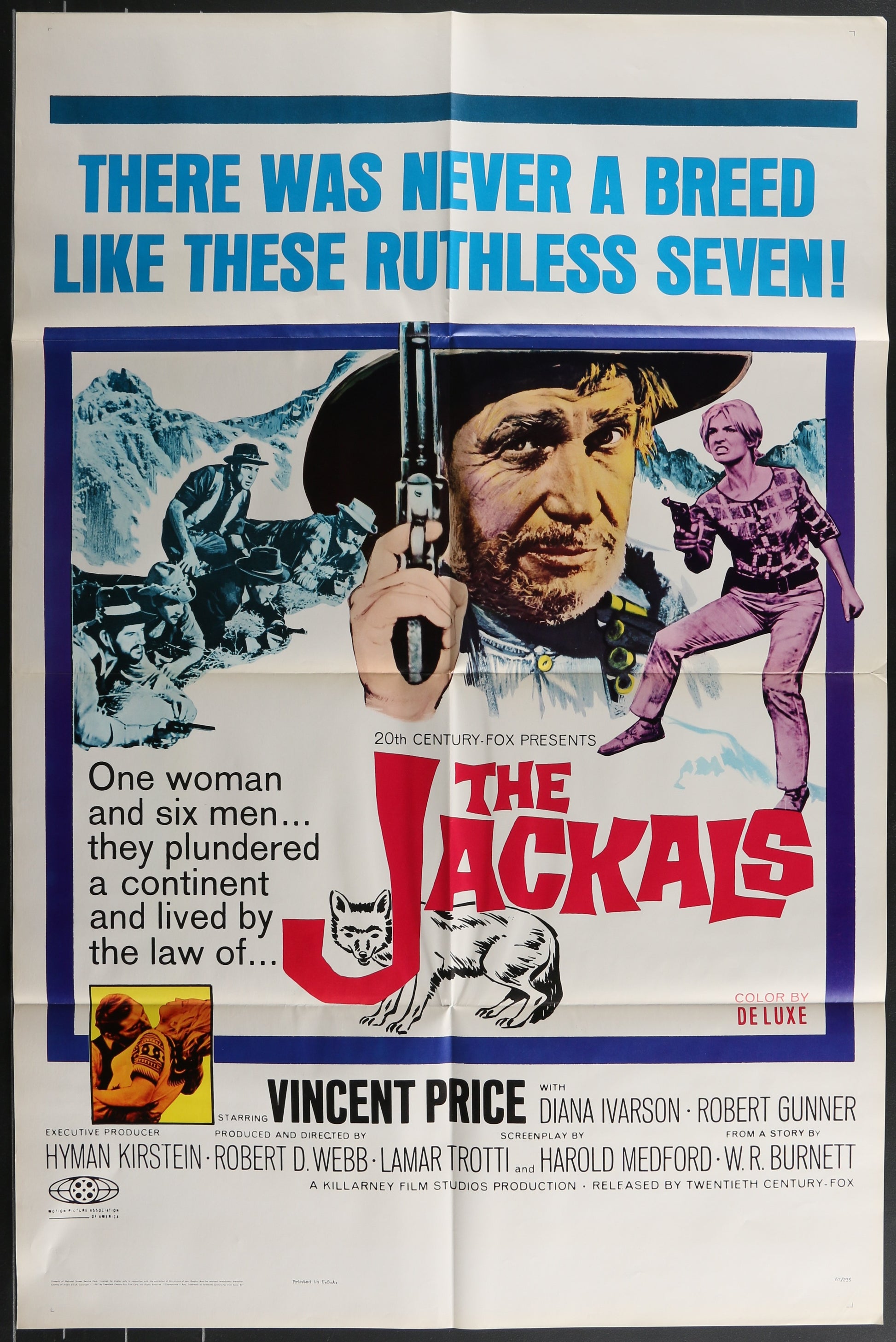 The Jackals (1967) Original US One Sheet Movie Poster