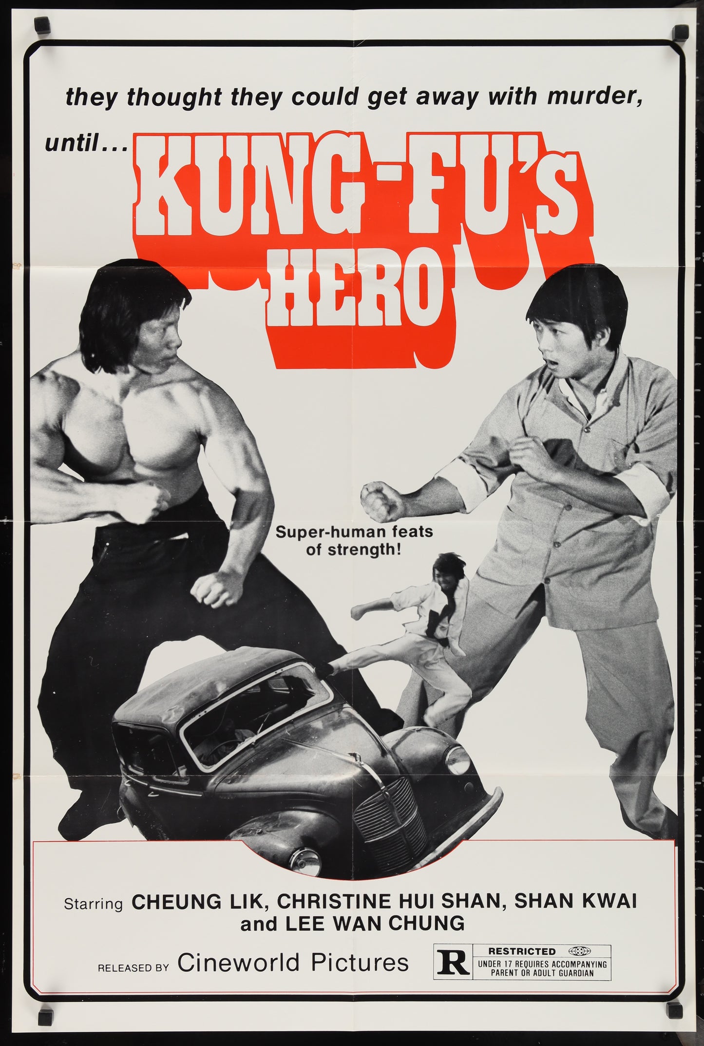 Kung-Fu's Hero (1979) Original US One Sheet Movie Poster