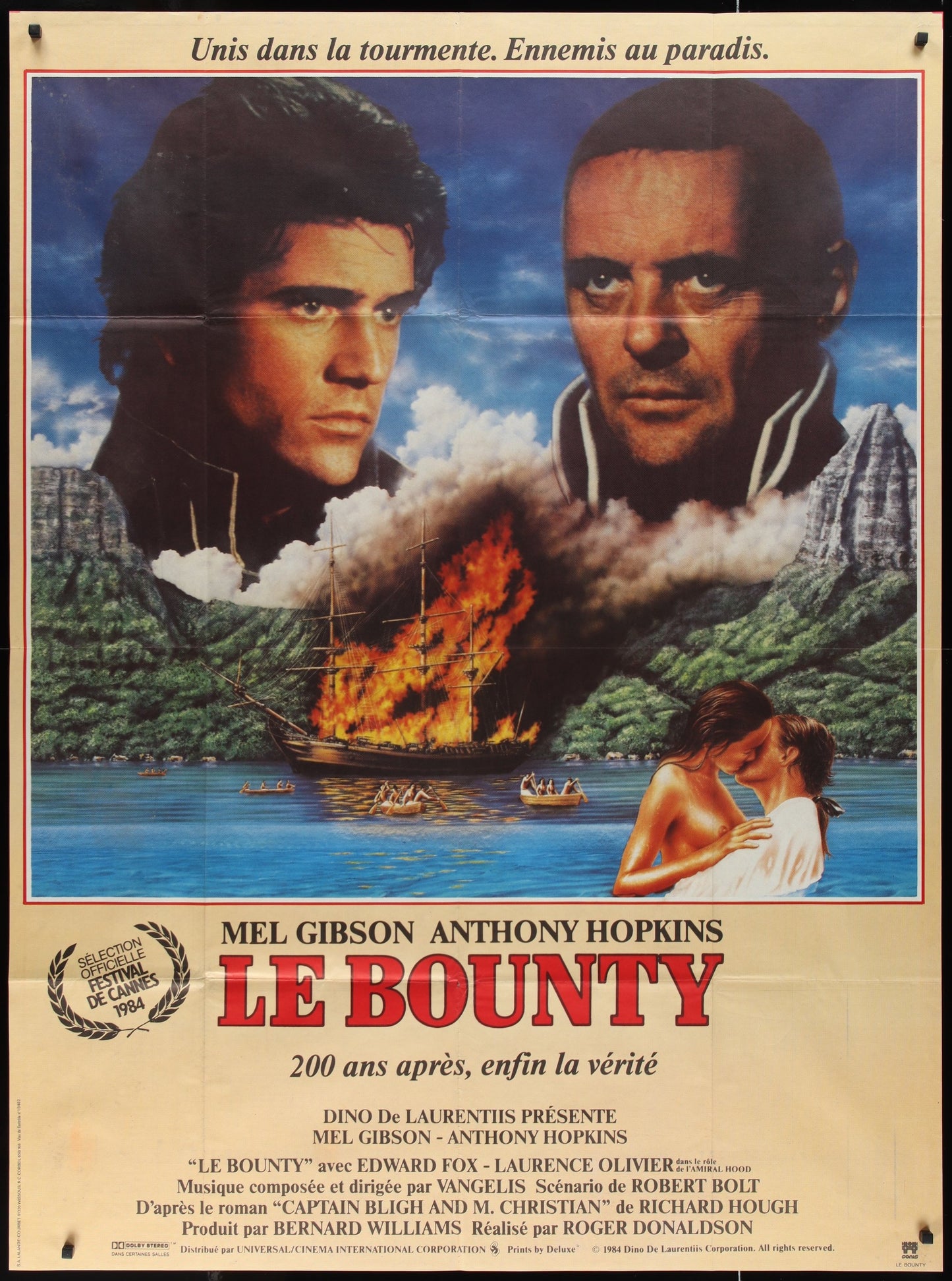 The Bounty (1984) Original French Grande Movie Poster