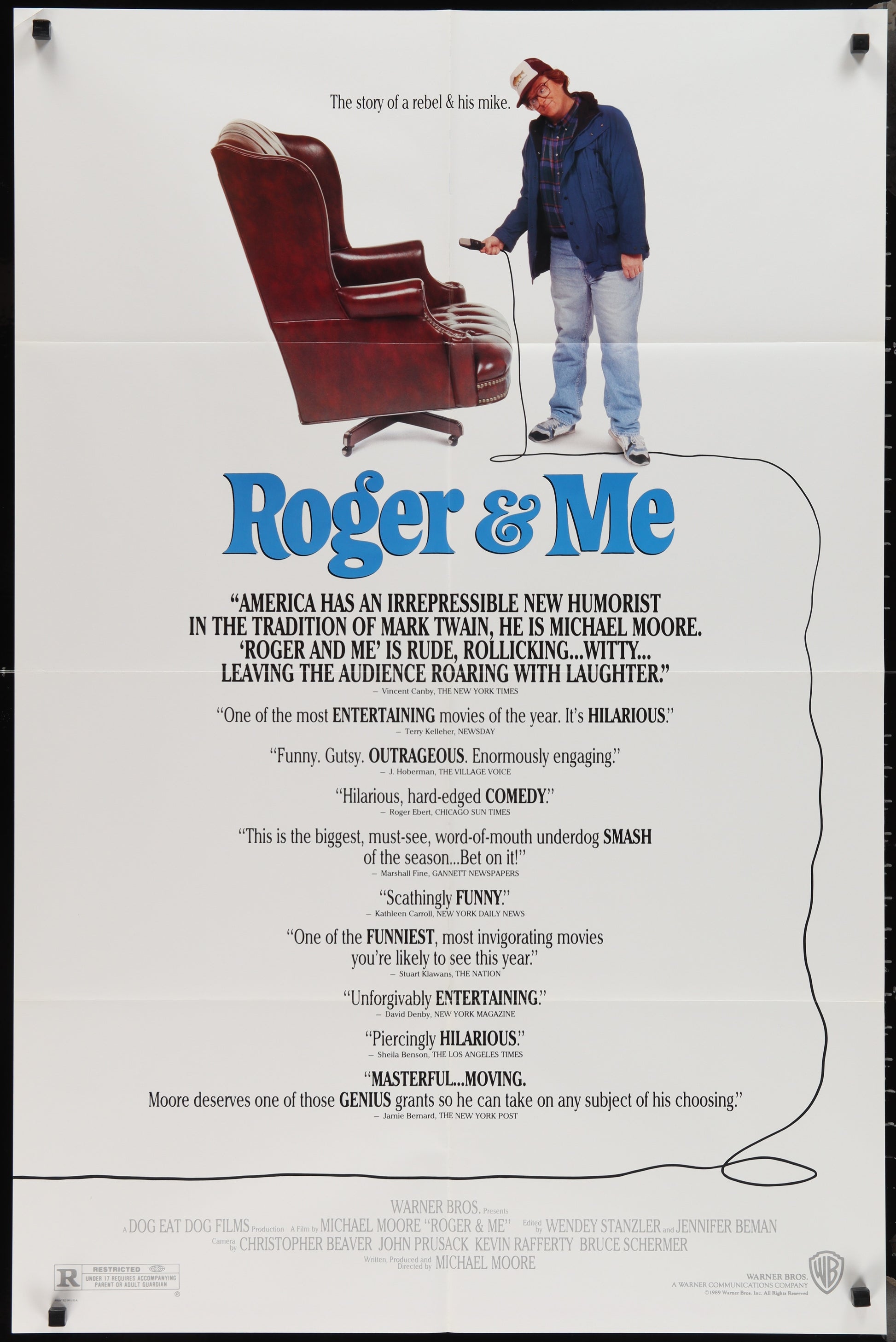 Roger & Me (1989) Original US One Sheet Movie Poster