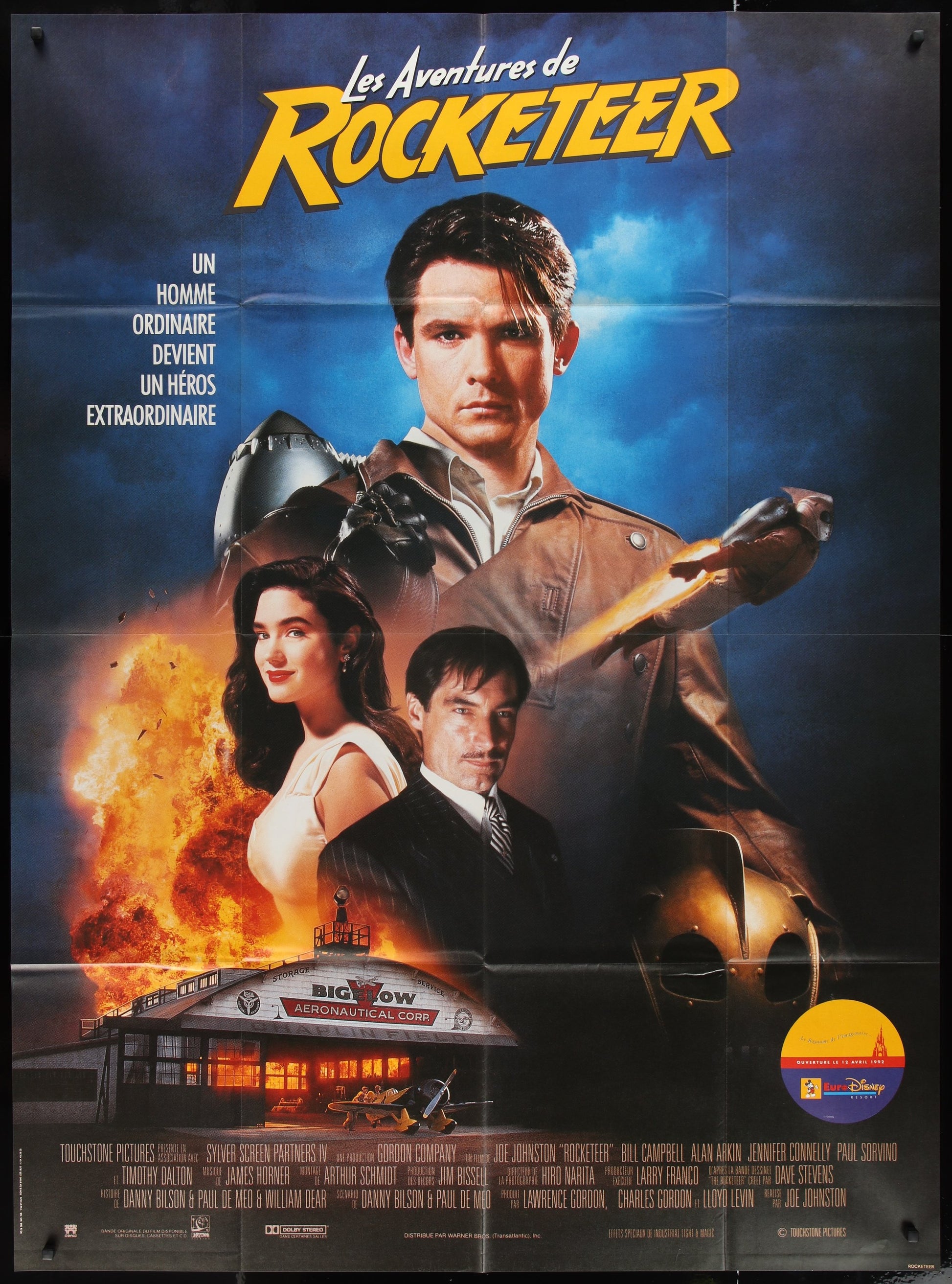 The Rocketeer (1991) Original French Grande Movie Poster