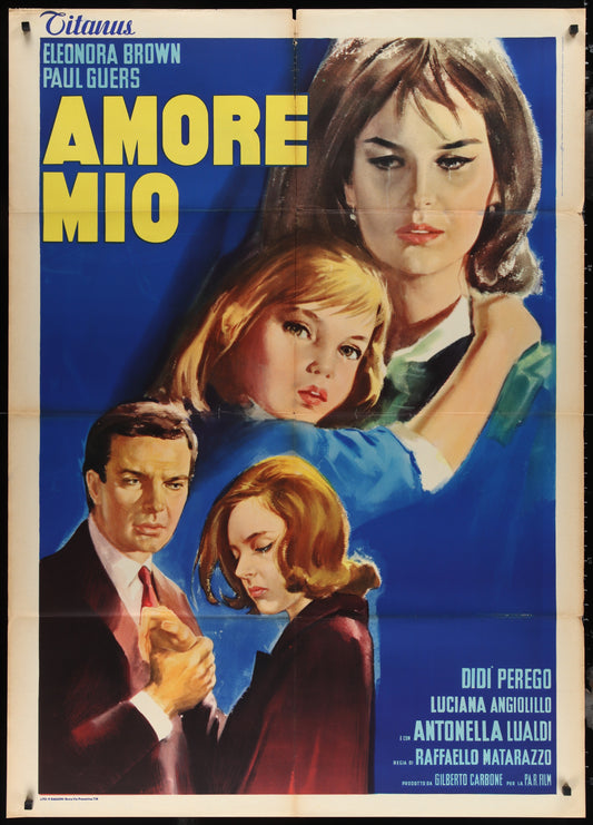 Amore Mio (1964) Original Italian One Panel Movie Poster