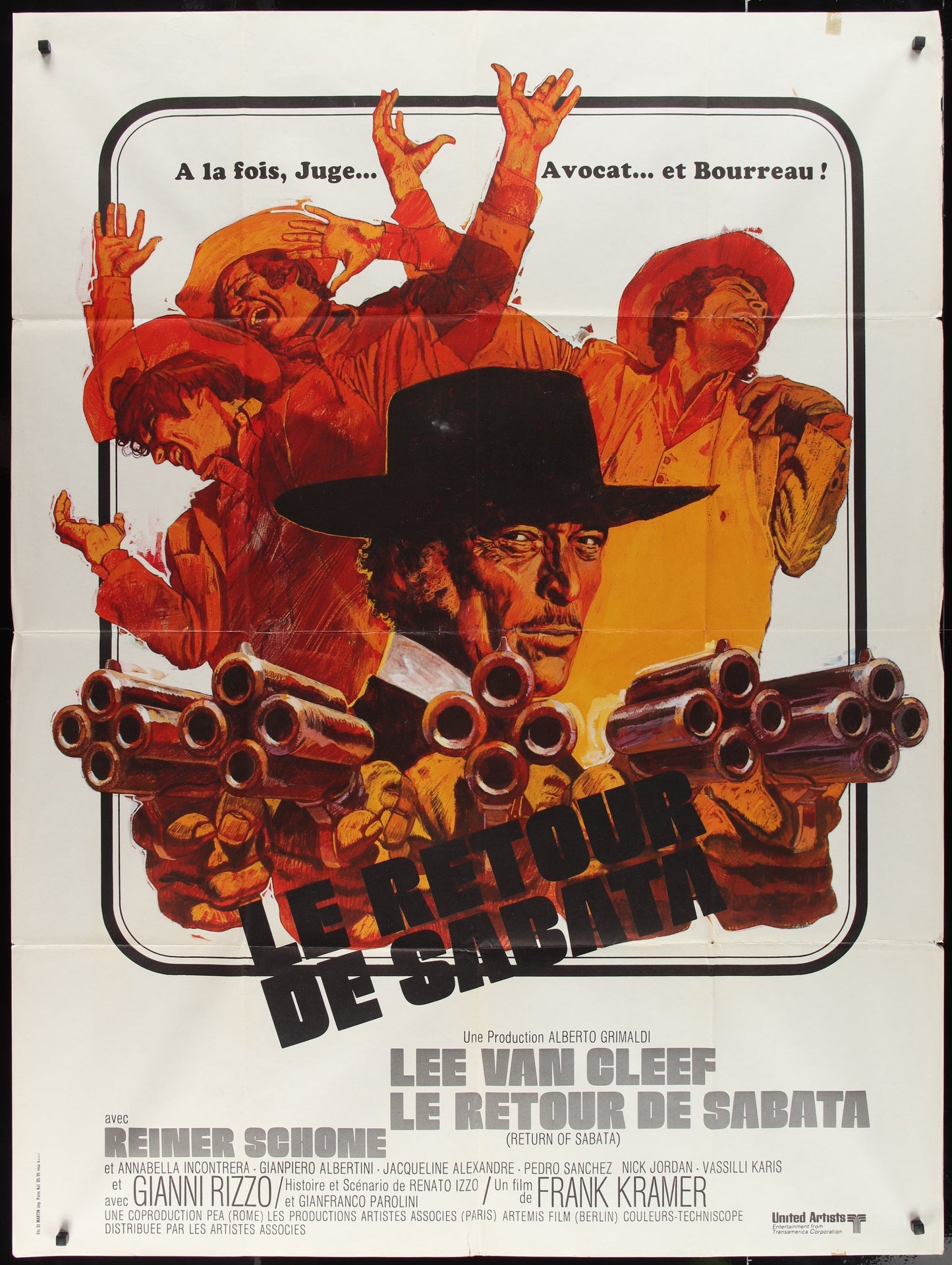 Return Of Sabata (1972) Original French Grande Movie Poster