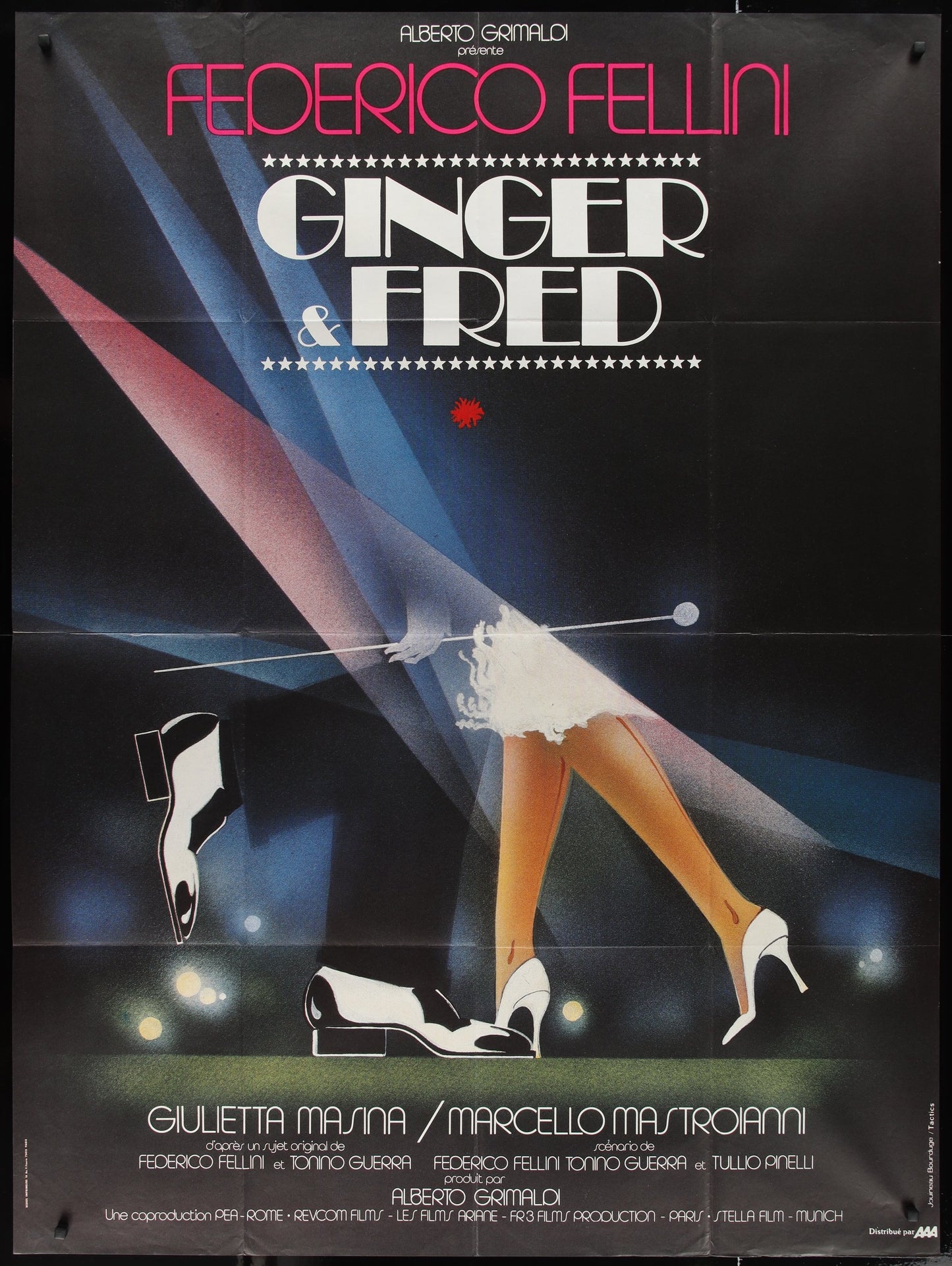 Ginger & Fred (1986) Original French Grande Movie Poster