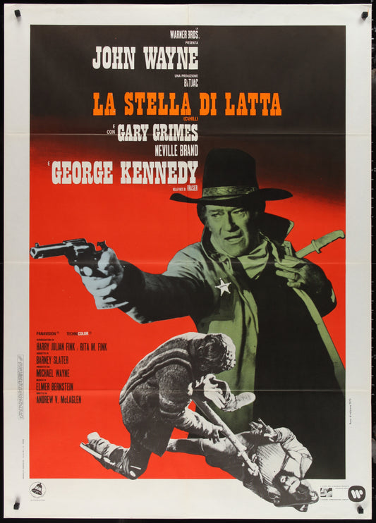 Cahill (1973) Original Italian One Panel Movie Poster