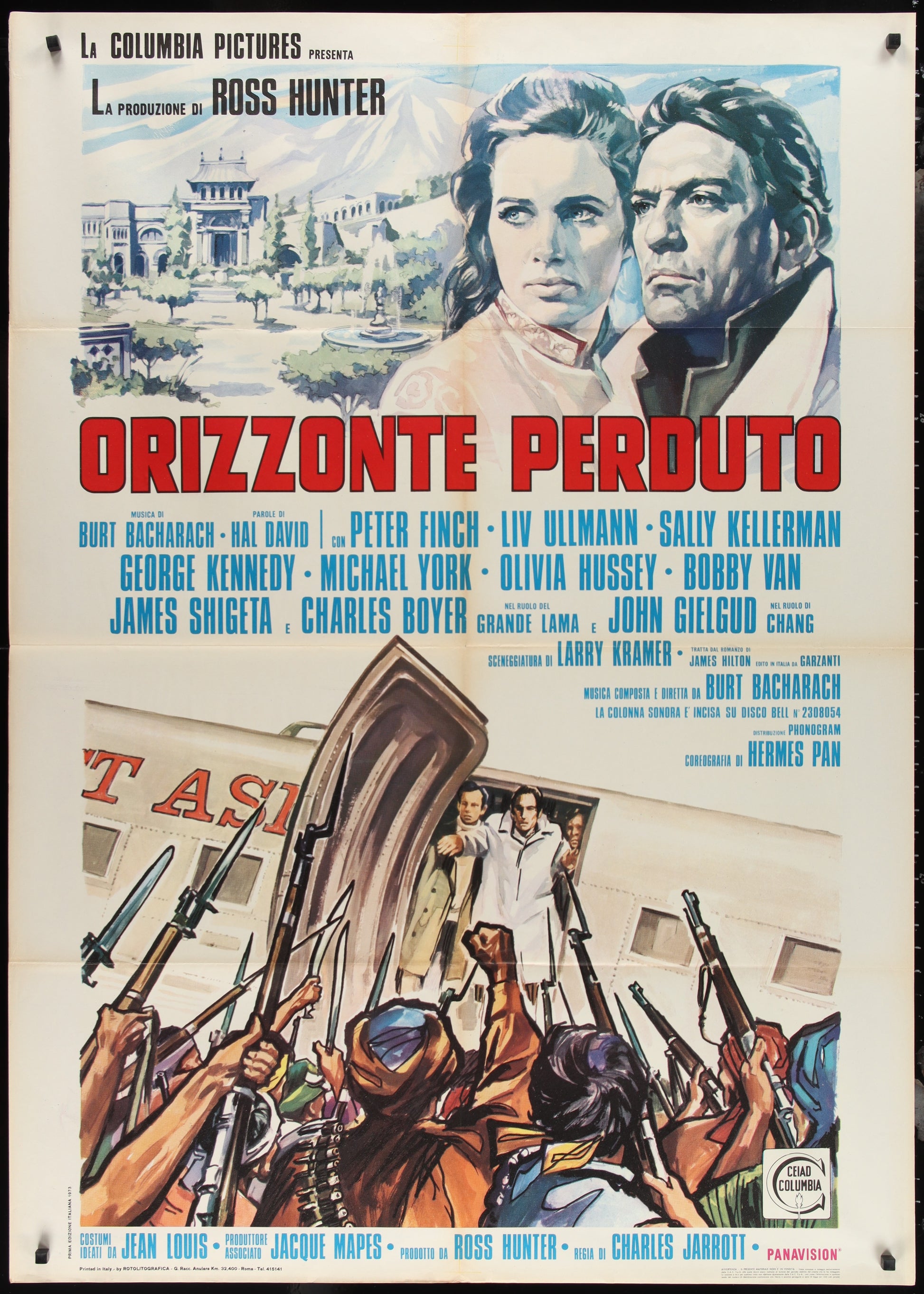 Lost Horizon (1973) Original Italian One Panel Movie Poster