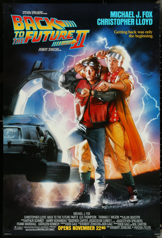 Back To The Future Part II (1989) Original US One Sheet Movie Poster