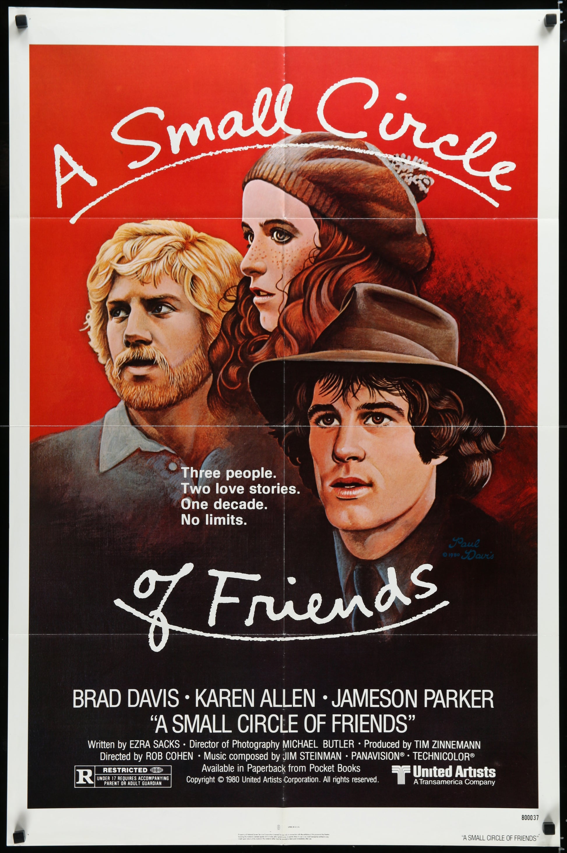 A Small Circle Of Friends (1980) Original US One Sheet Movie Poster