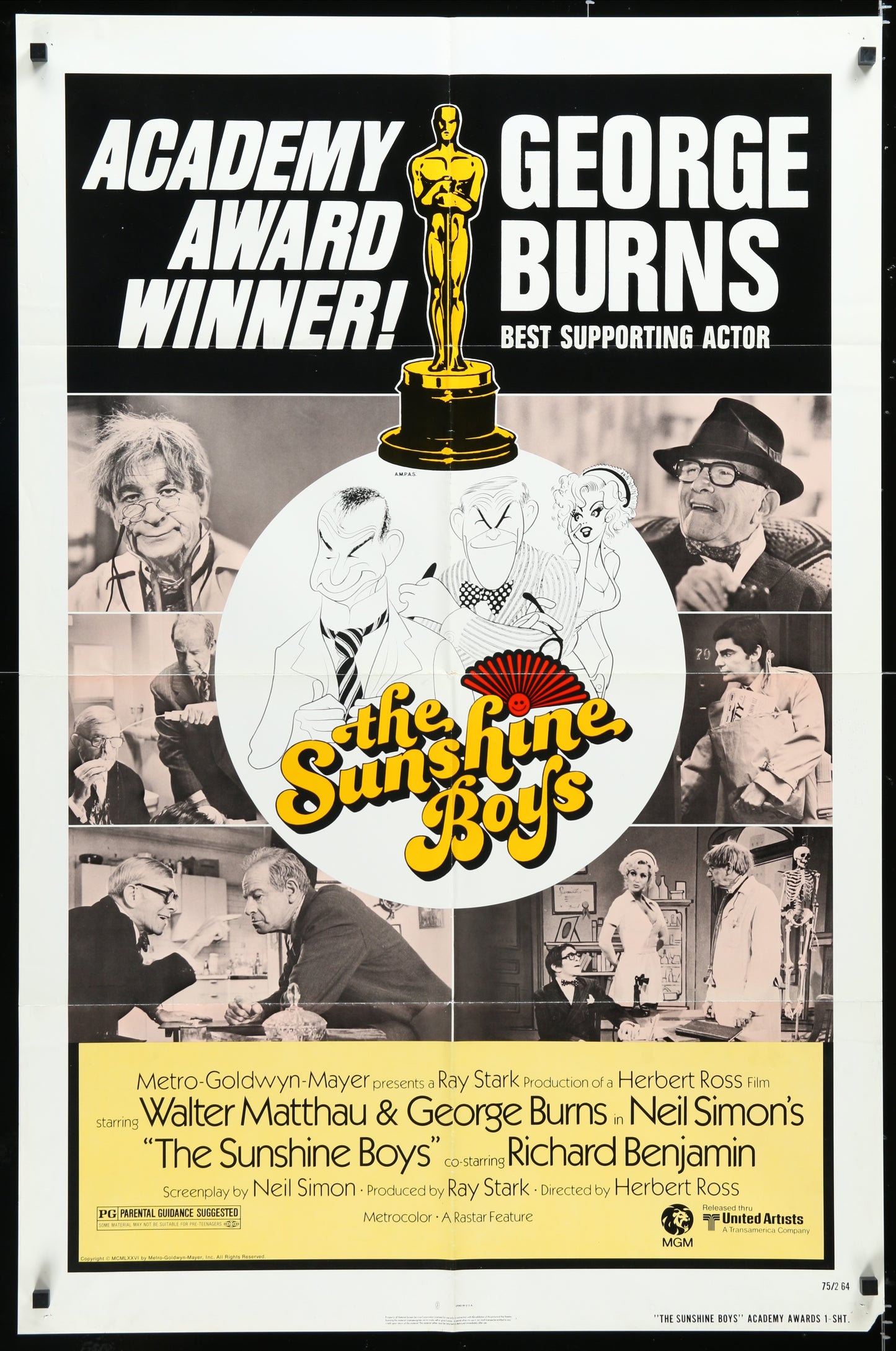 The Sunshine Boys (1975) Original US One Sheet Movie Poster