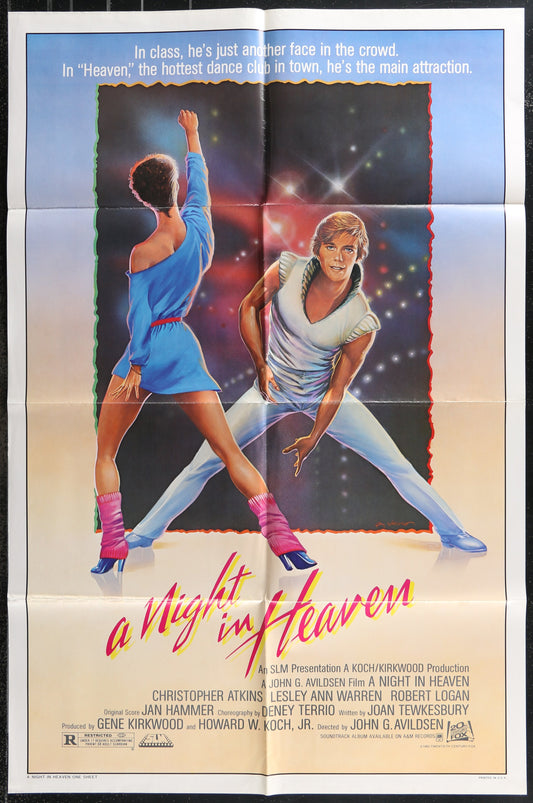 A Night In Heaven (1983) Original US One Sheet Movie Poster